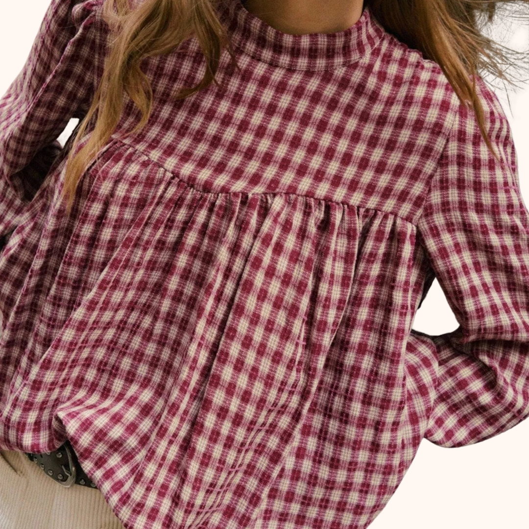 The Orchard Plaid Blouse for Women