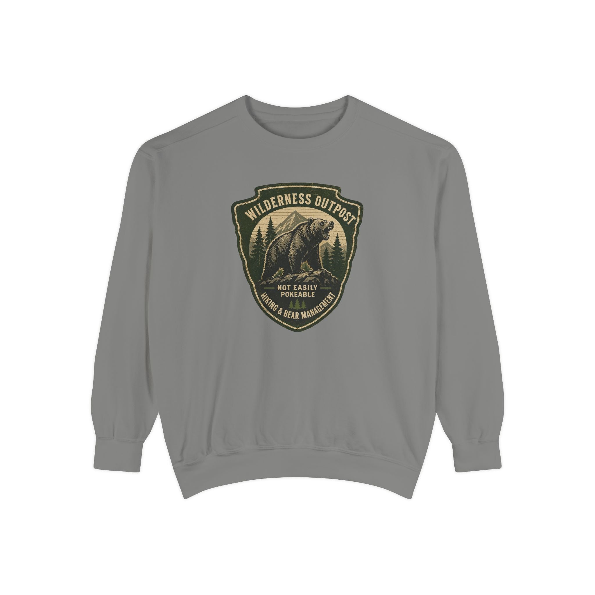 Wilderness Outfitters Bear Patch Sweatshirt — Outdoor Camping Crewneck