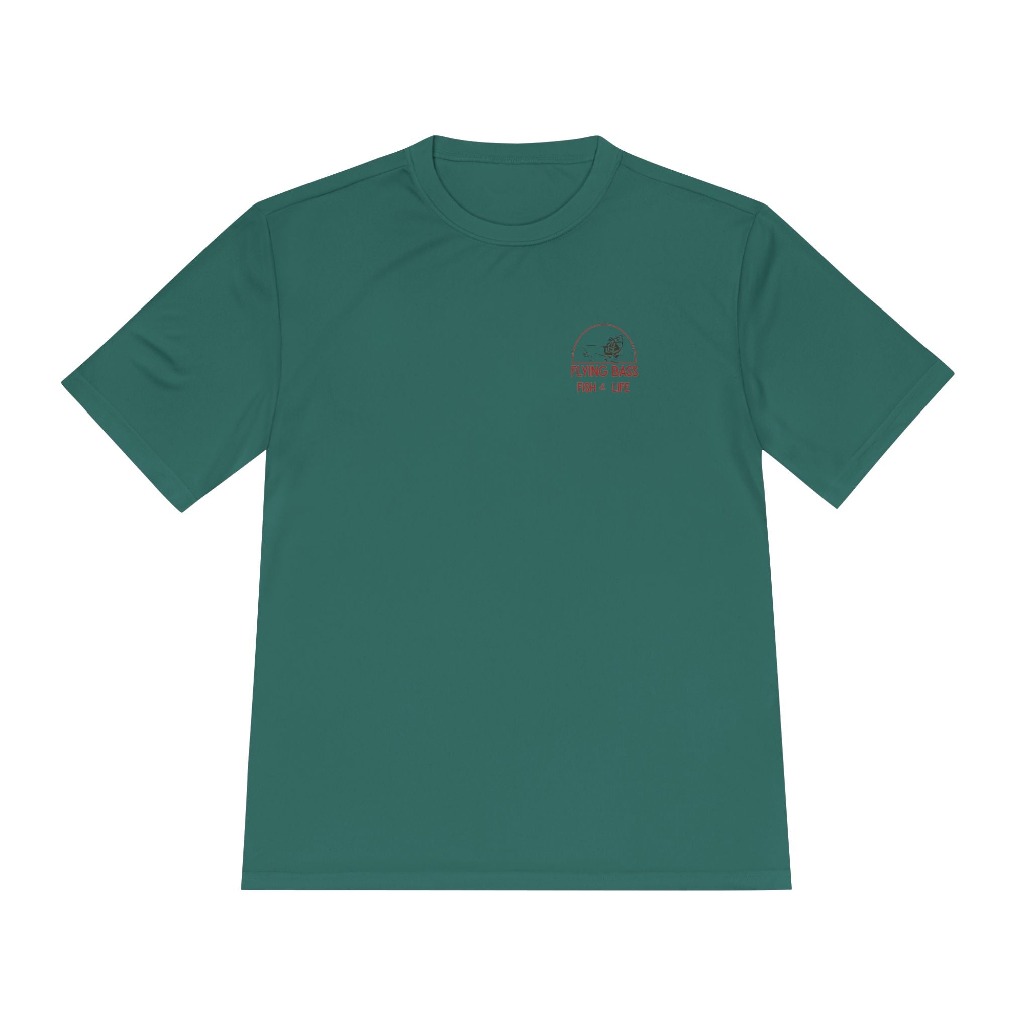 Fishing Tee — "Flying Bass" Fish & Life Moisture‑Wicking Shirt