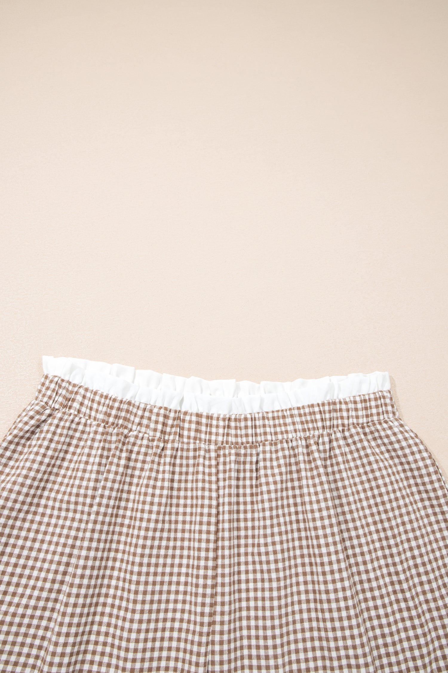 Ruffle up ~ Gingham Shorts
