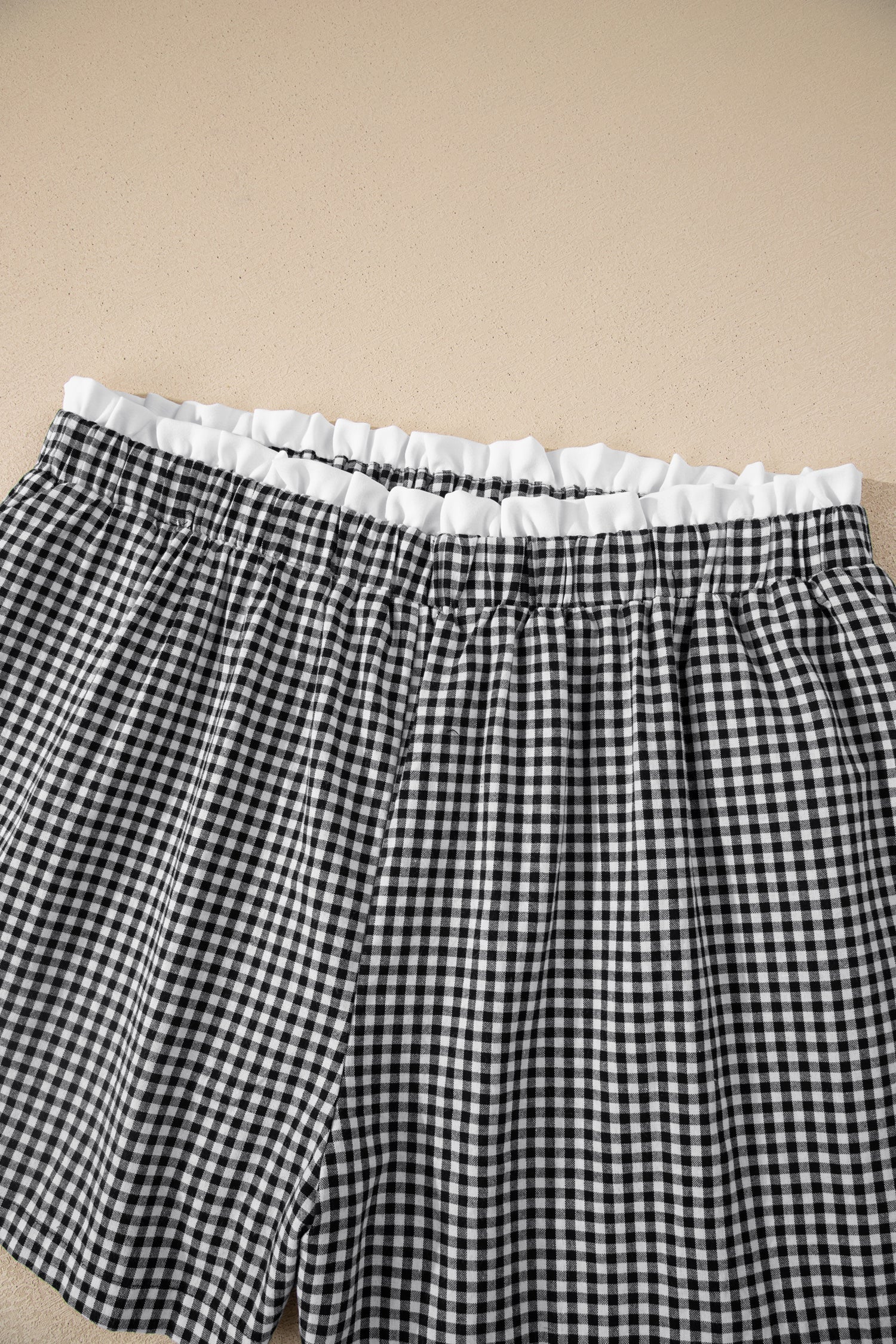 Ruffle up ~ Gingham Shorts