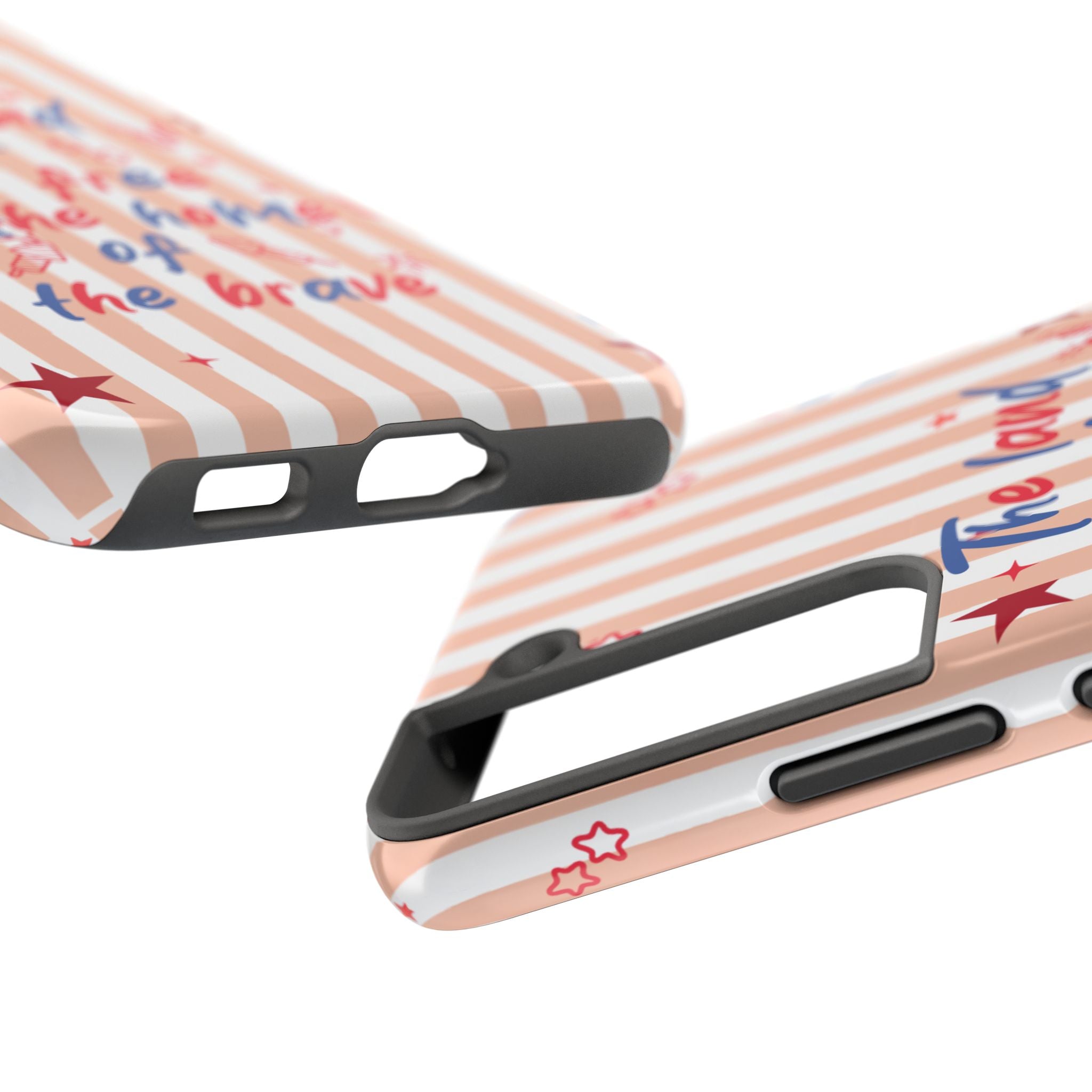 Patriotic Tough Phone Case — “The land of the free & the home of the brave”