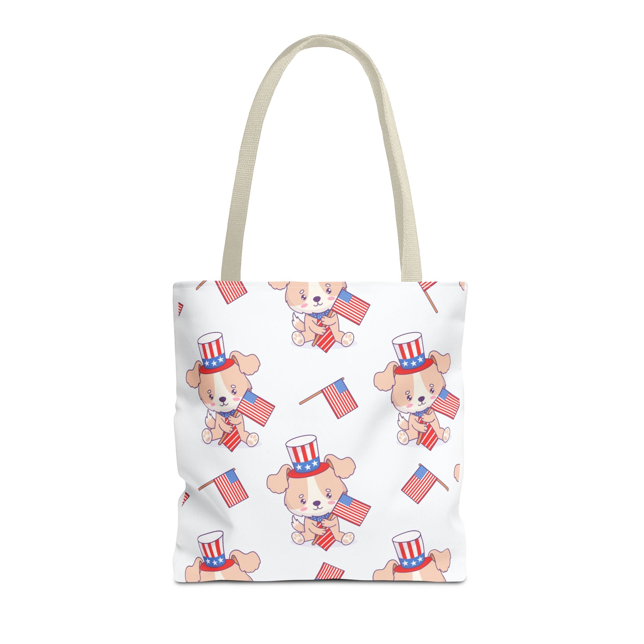 Patriotic Tote Bag - American Flag Eagle Design | Proud Made in America Tote
