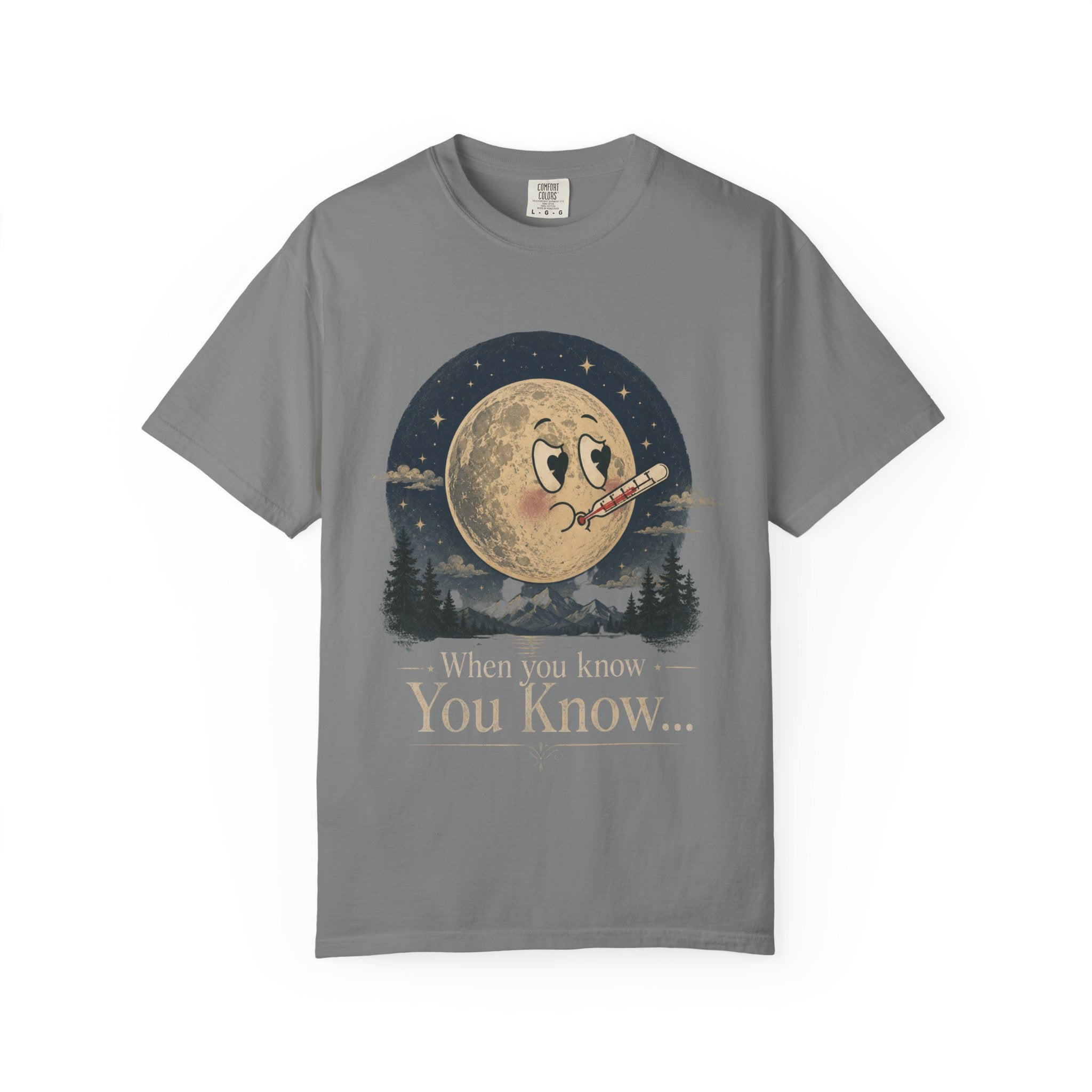 Moonlit Retro Tee — 'When You Know... You Know' Graphic T-Shirt