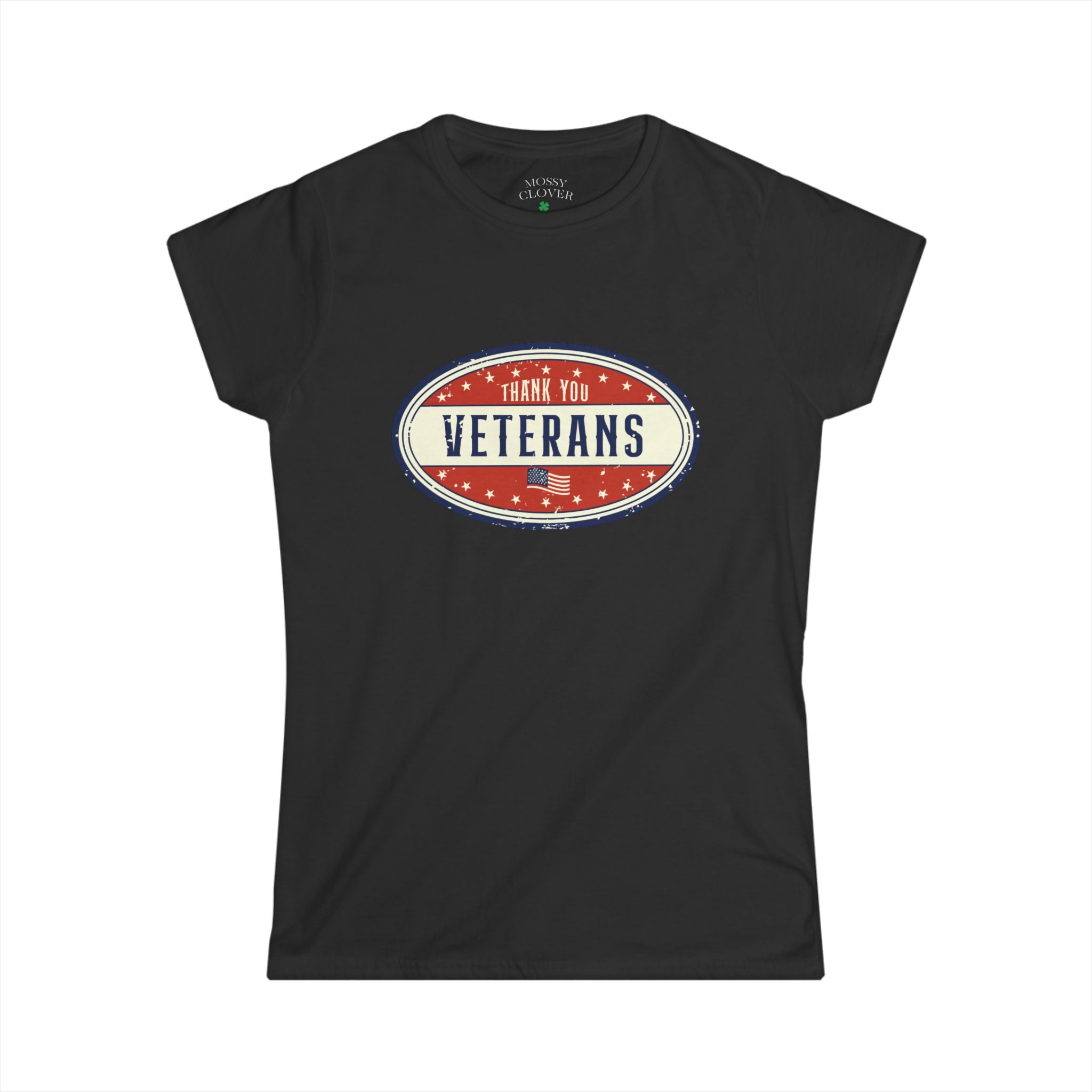 Women's 'Thank You Veterans' Tee — Patriotic Oval Graphic