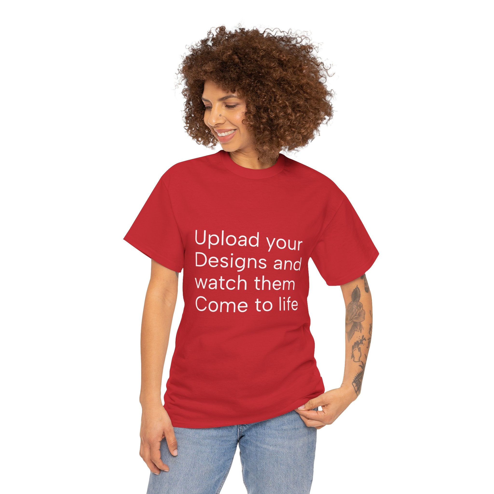 Customizable T‑Shirt – "Upload Your Designs and Watch Them Come to Life"