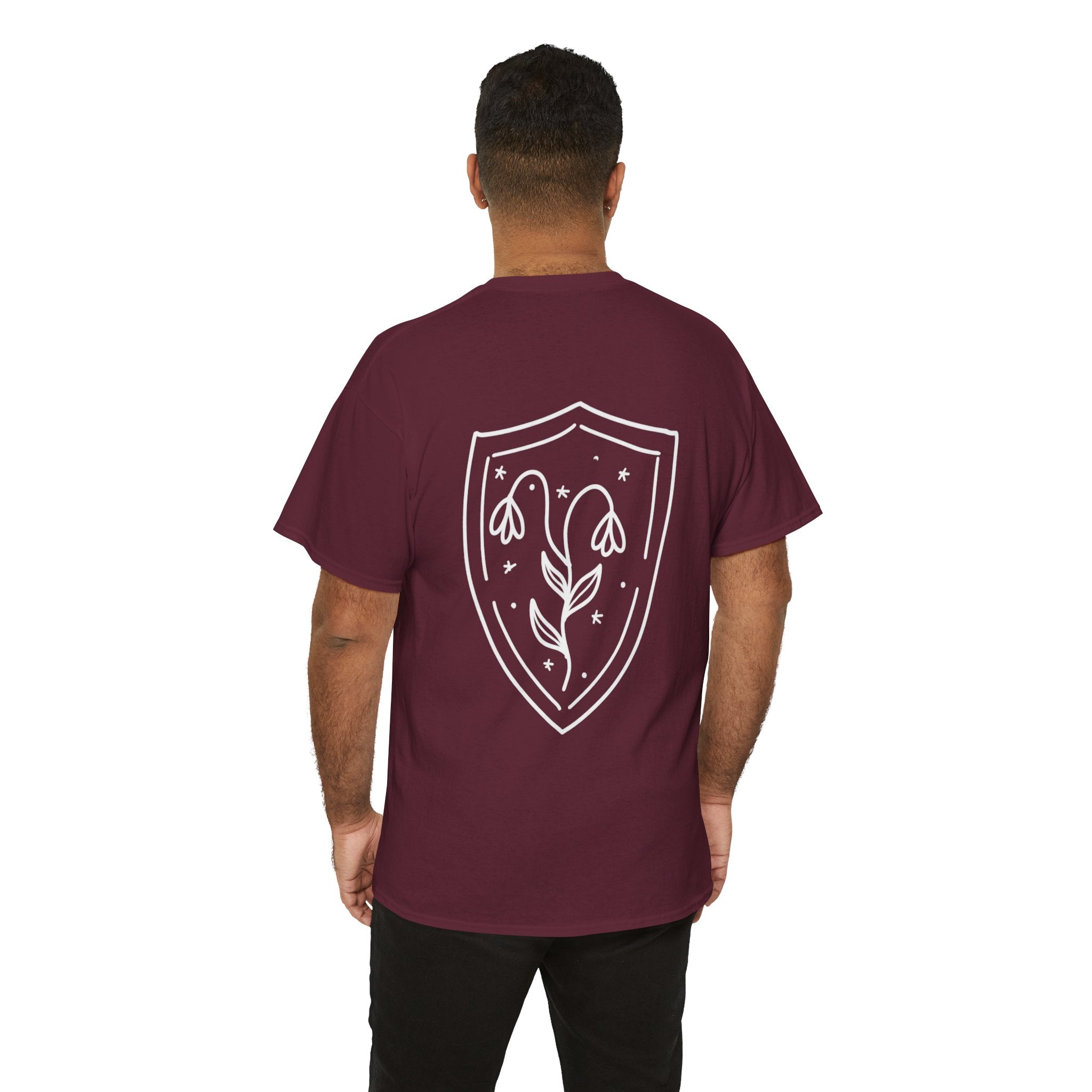 Shield Floral Tee — Obscura Ink Graphic T‑Shirt