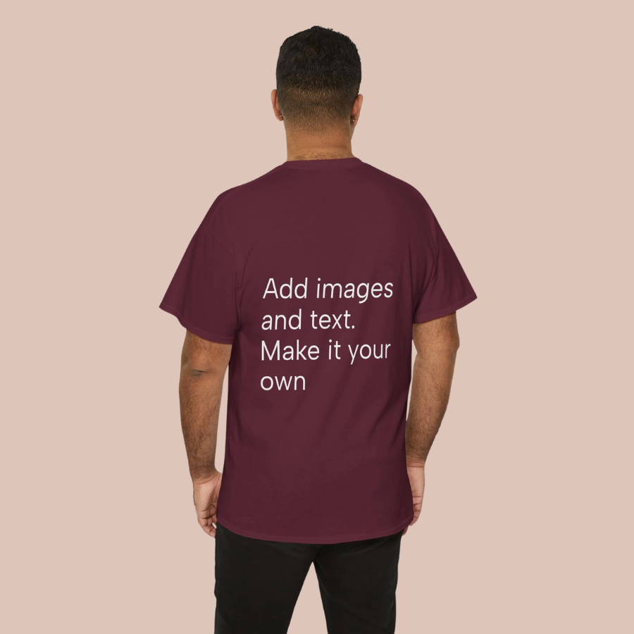 Customizable T‑Shirt – "Upload Your Designs and Watch Them Come to Life"