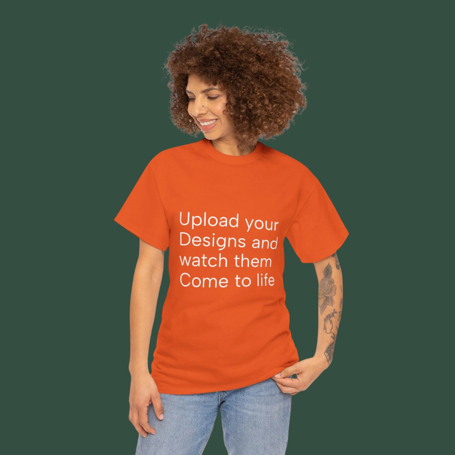Customizable T‑Shirt – "Upload Your Designs and Watch Them Come to Life"