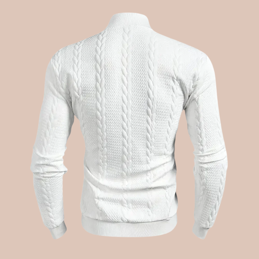 The Alpine Twist High Collar Sweater For Men