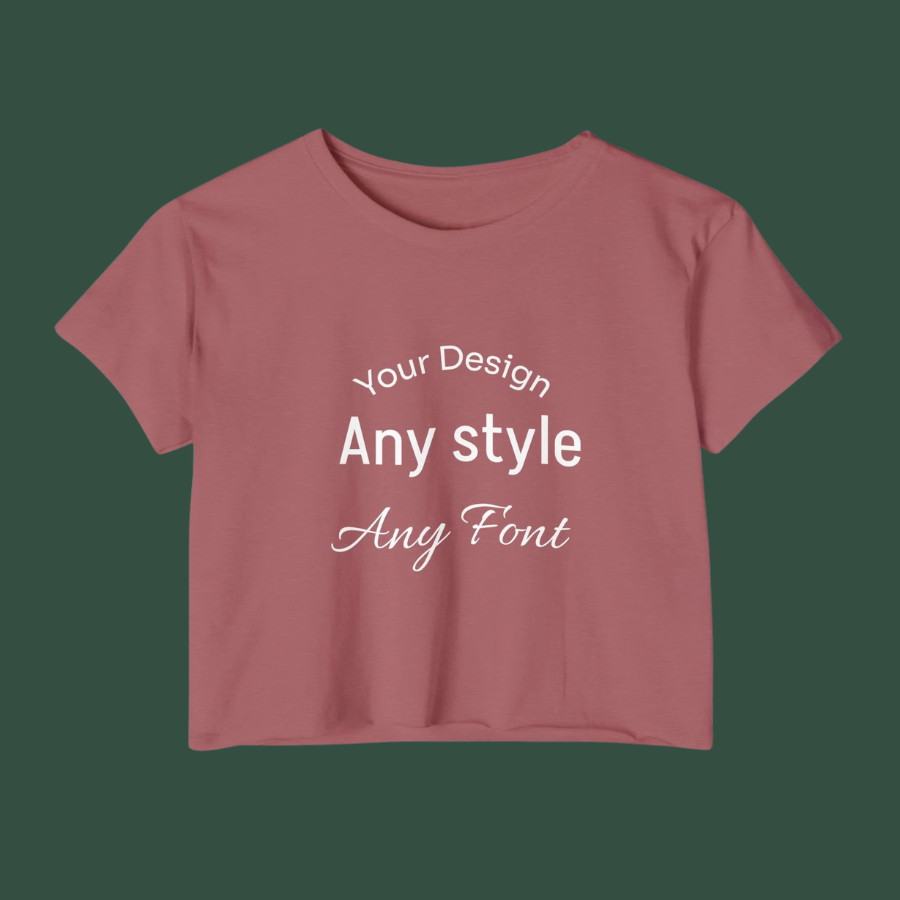 Women's Festival Crop Top — Customizable Graphic Crop Tee