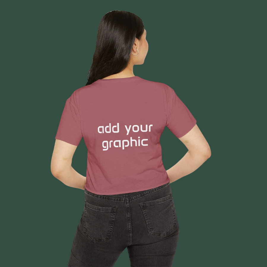 Women's Festival Crop Top — Customizable Graphic Crop Tee
