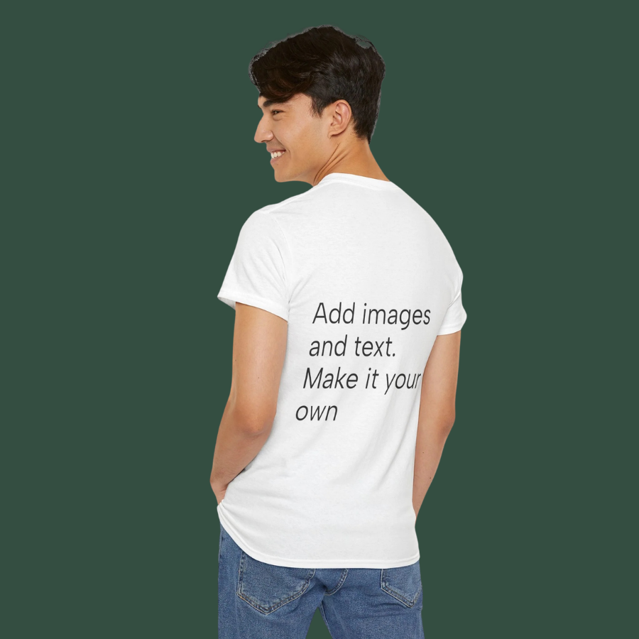 Customizable T‑Shirt – "Upload Your Designs and Watch Them Come to Life"