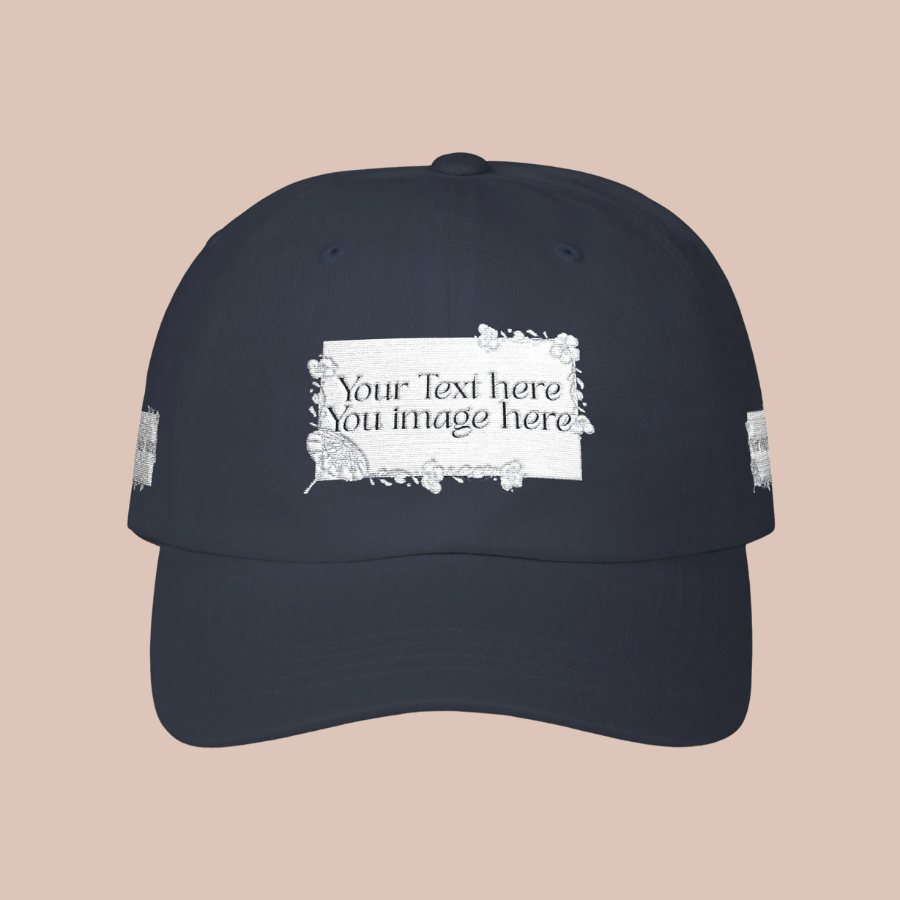 Minimal 'Print it your way' Embroidered Hat