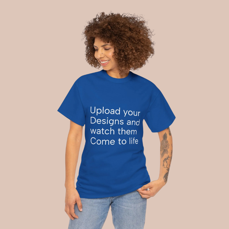 Customizable T‑Shirt – "Upload Your Designs and Watch Them Come to Life"