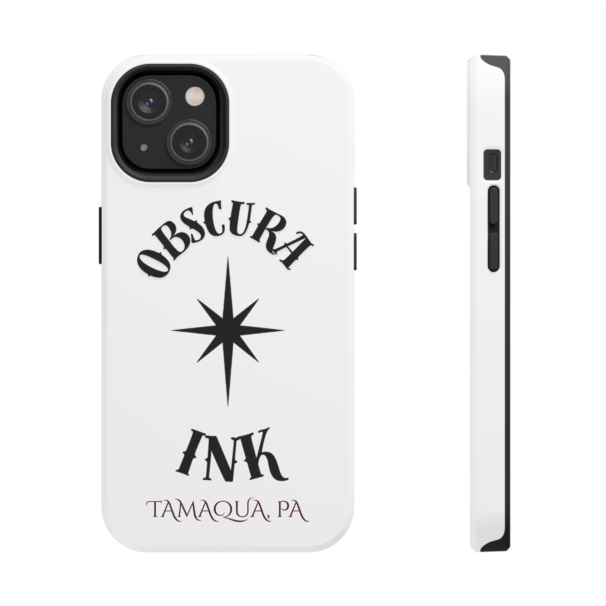 Tough Phone Case — Obscura Ink Compass Design (Tamaqua, PA)