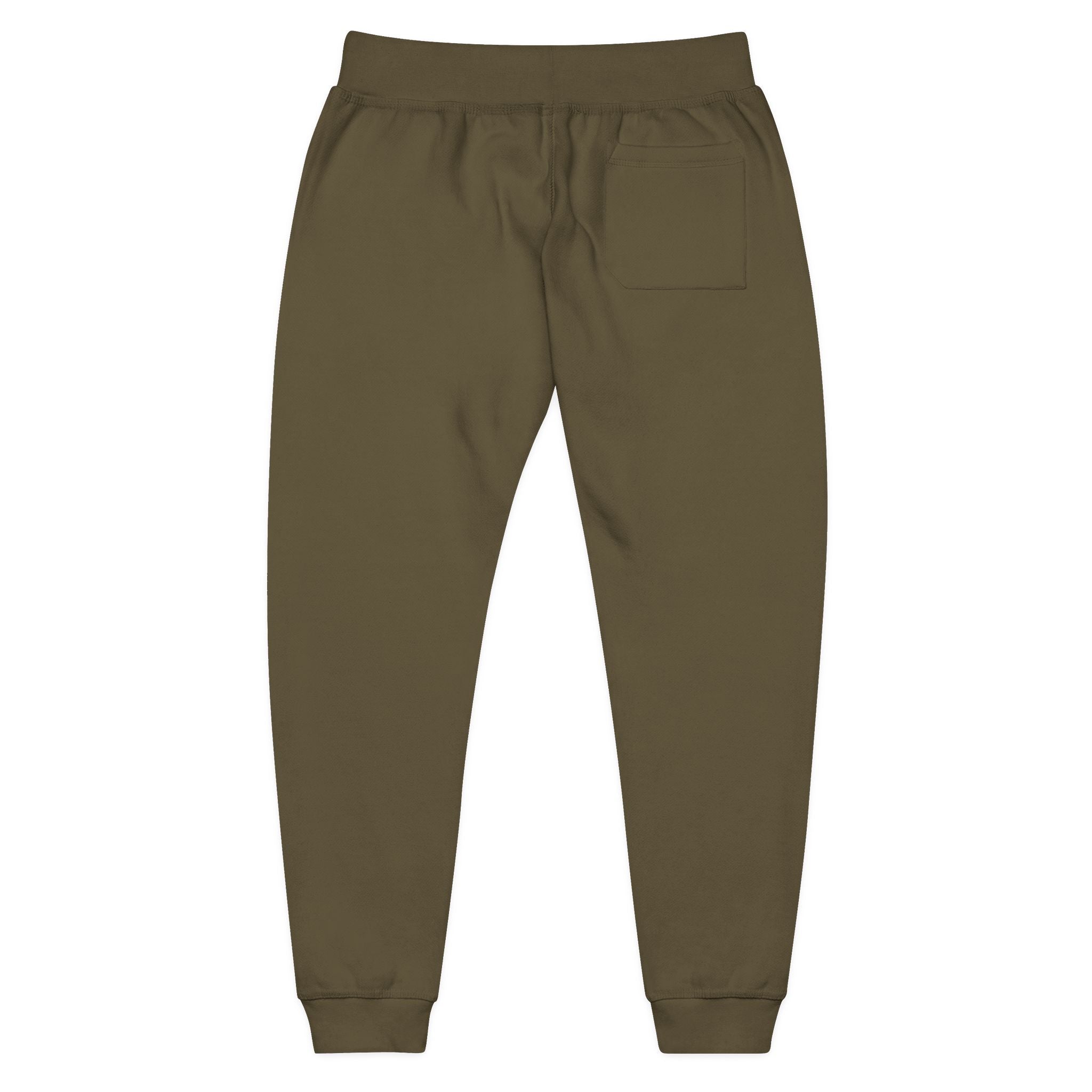 Embroidered 'Mossy Clover'  Fleece Sweatpants —Joggers