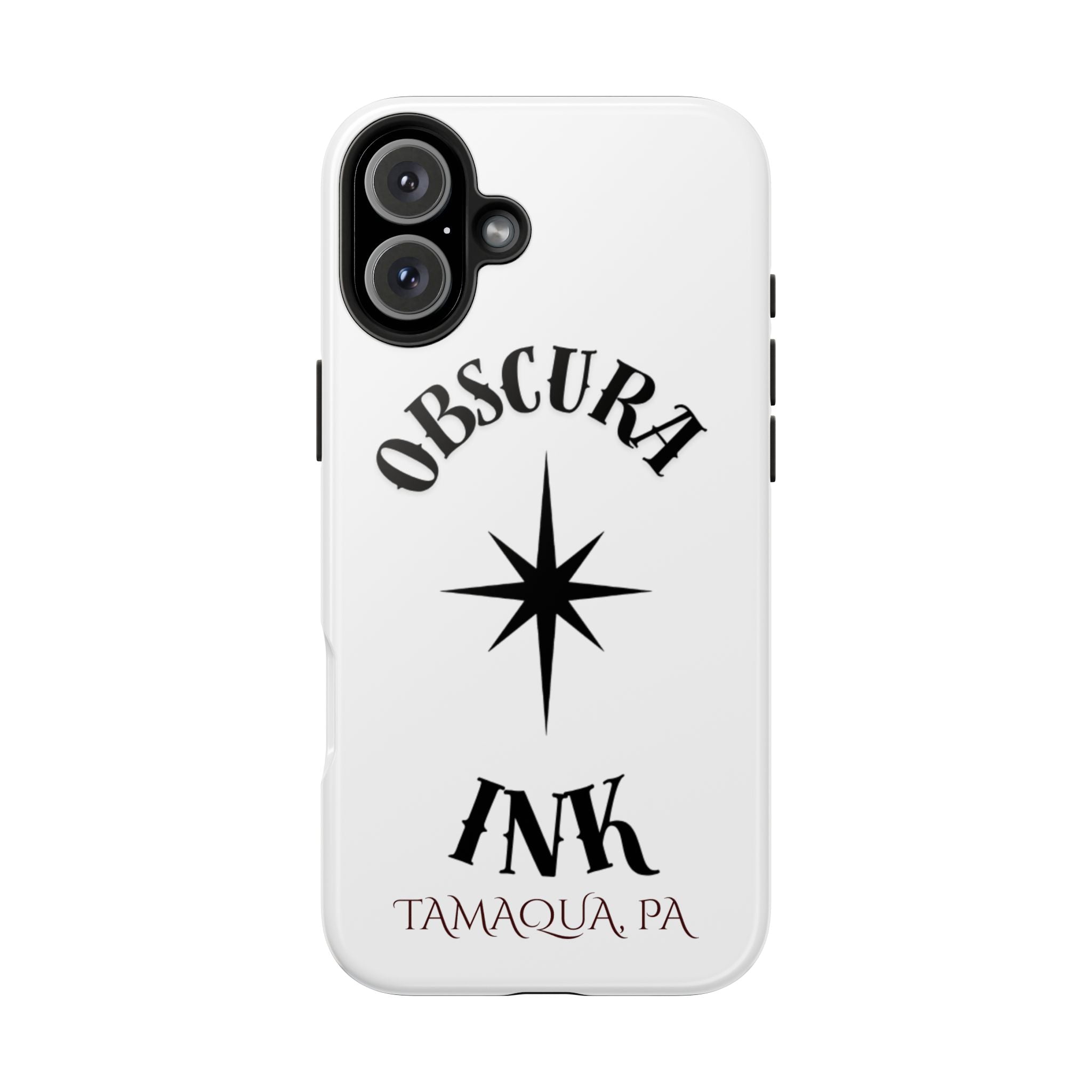 Tough Phone Case — Obscura Ink Compass Design (Tamaqua, PA)