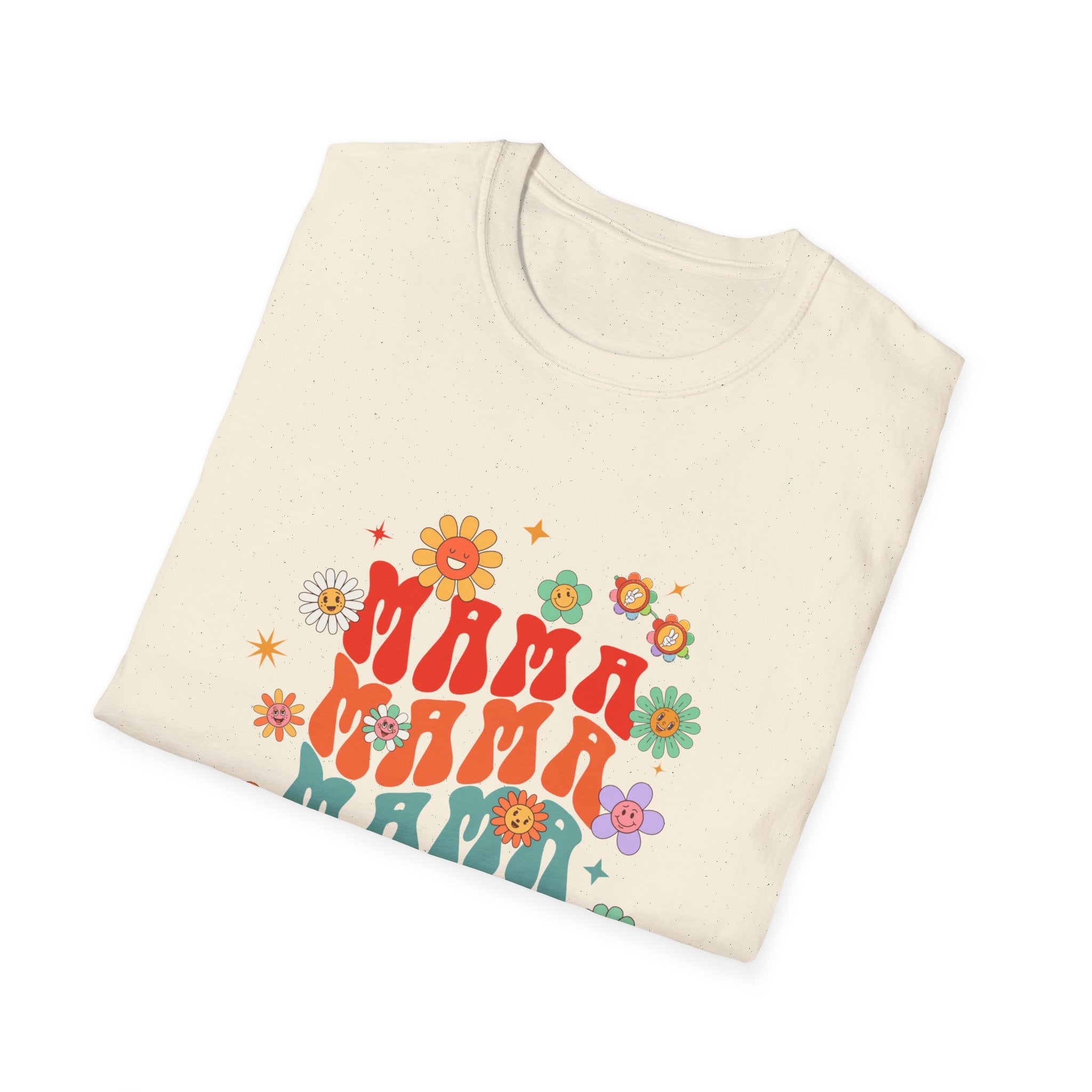 Mama Retro Floral Tee — Vintage 70s-Inspired Mother's Day T-Shirt