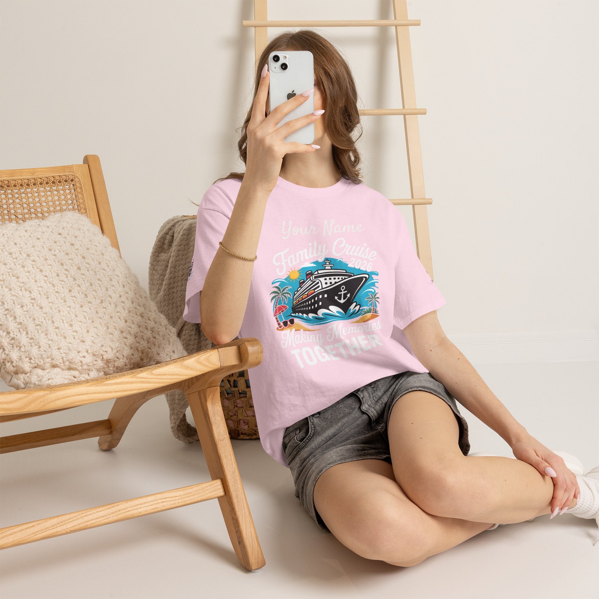 Family Cruise T‑Shirt — Customizable 'Making Memories Together' Cruise Vacation Tee