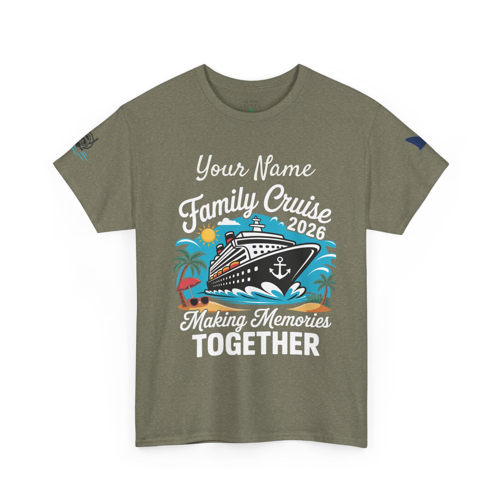 Family Cruise T‑Shirt — Customizable 'Making Memories Together' Cruise Vacation Tee