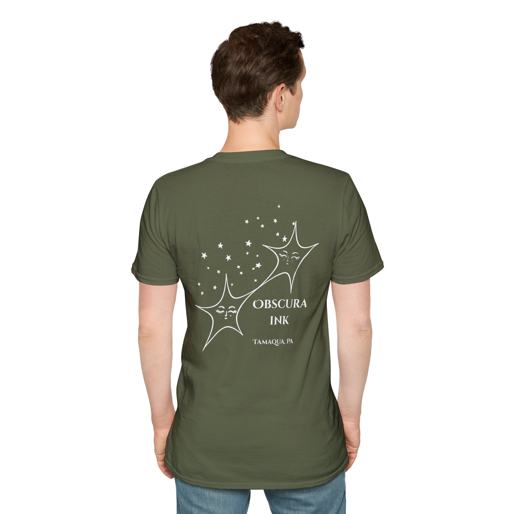 Stars logo ~ Back ~ Obscura Ink Signature Tee