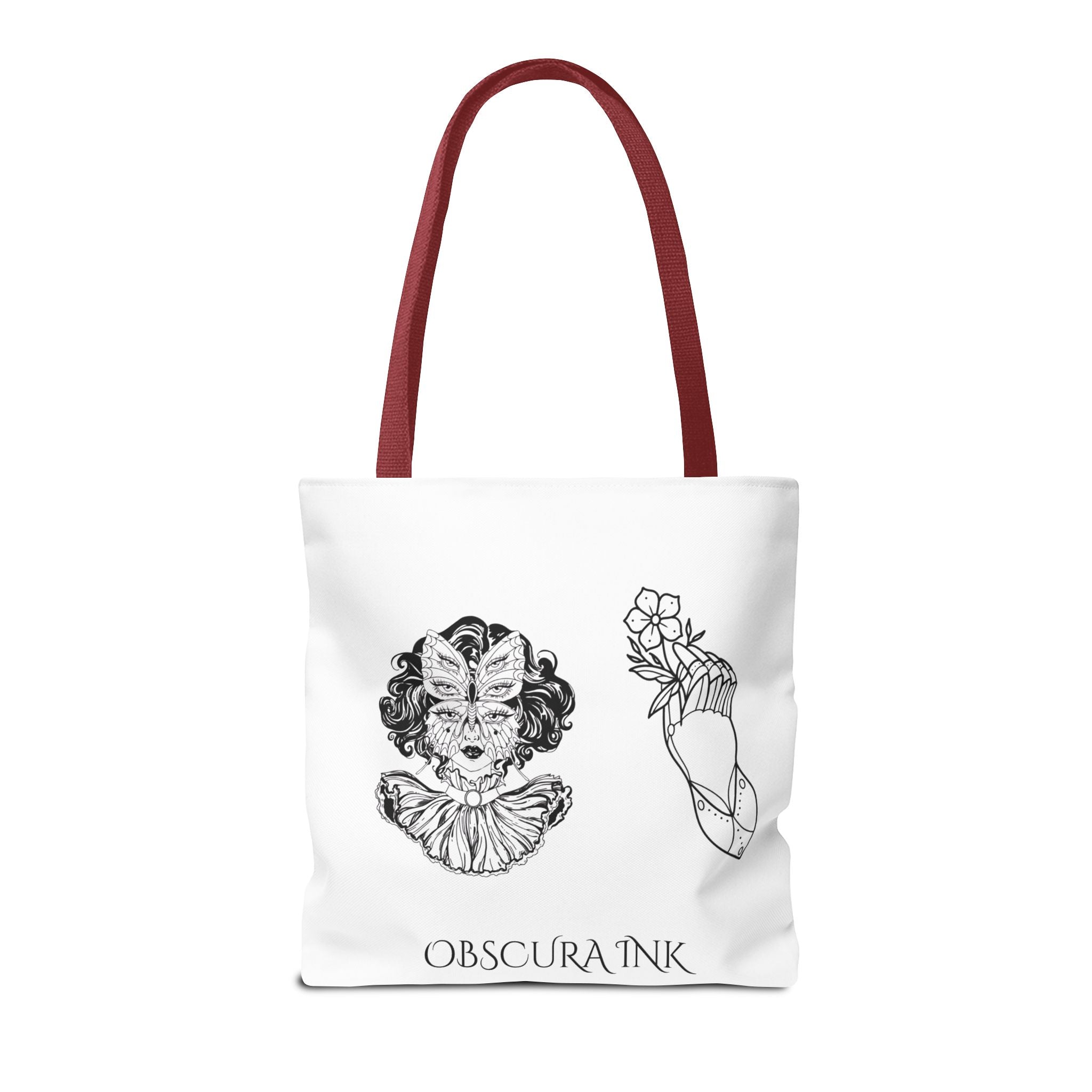 Obscura Ink Compass Tote Bag — Gothic Star Logo Canvas Tote