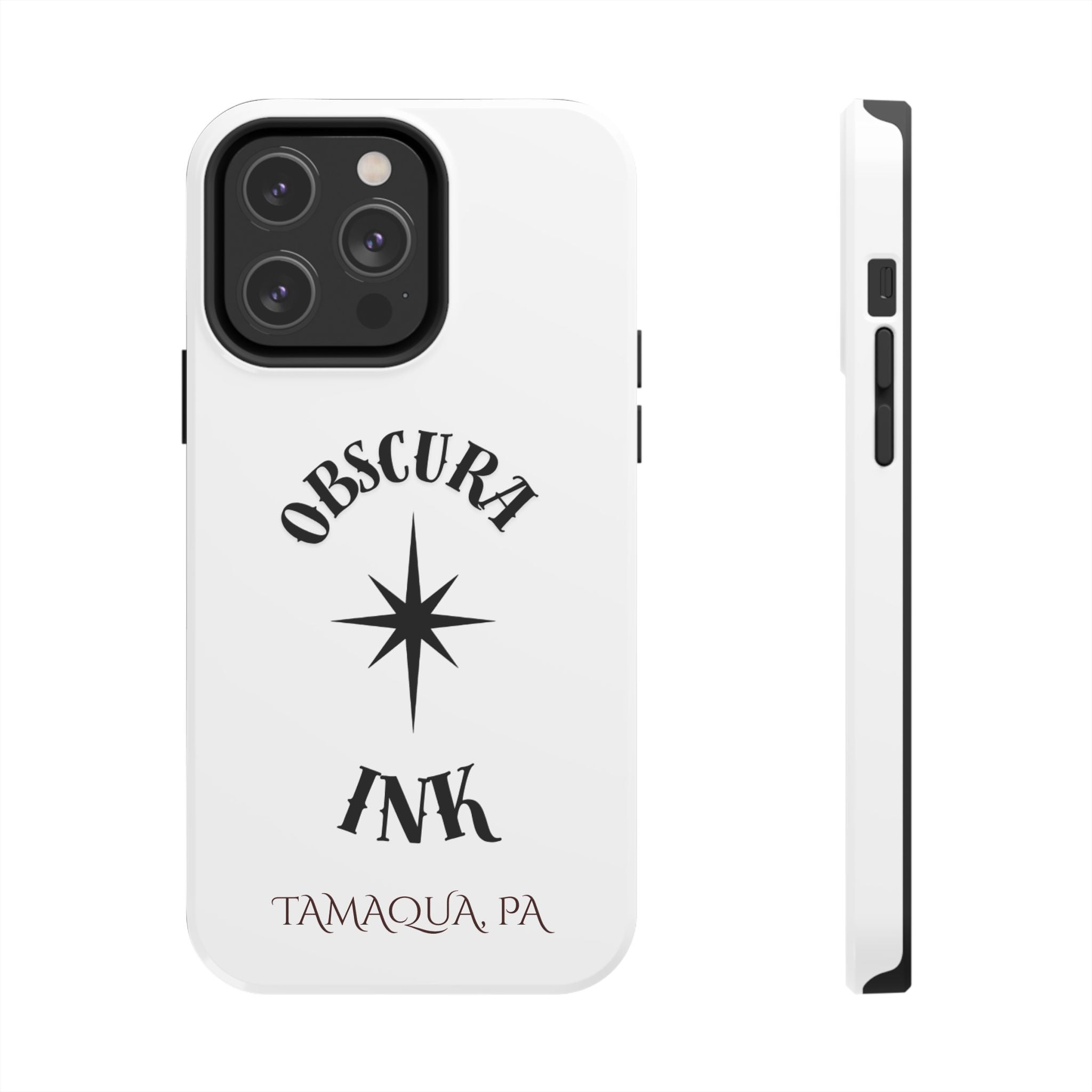 Tough Phone Case — Obscura Ink Compass Design (Tamaqua, PA)