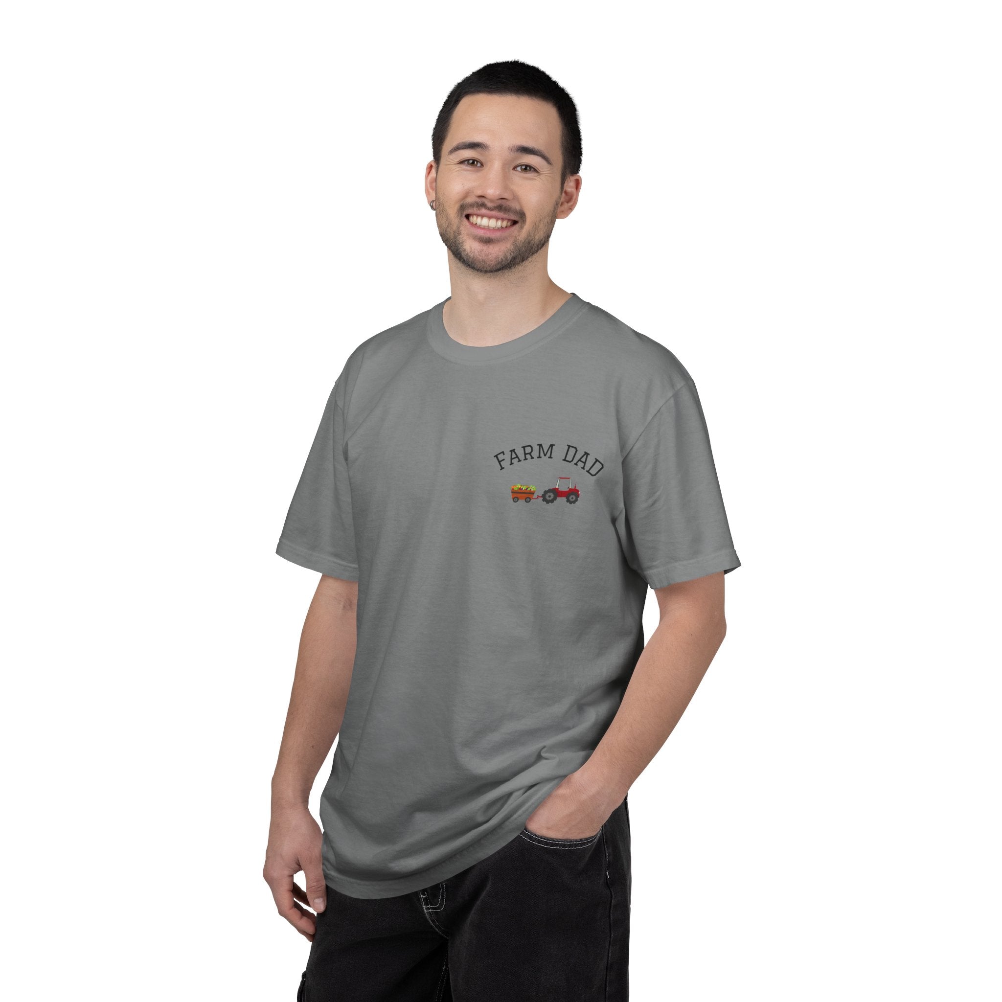 Farmer Dad T-Shirt — Rustic Farm Animals Graphic Tee