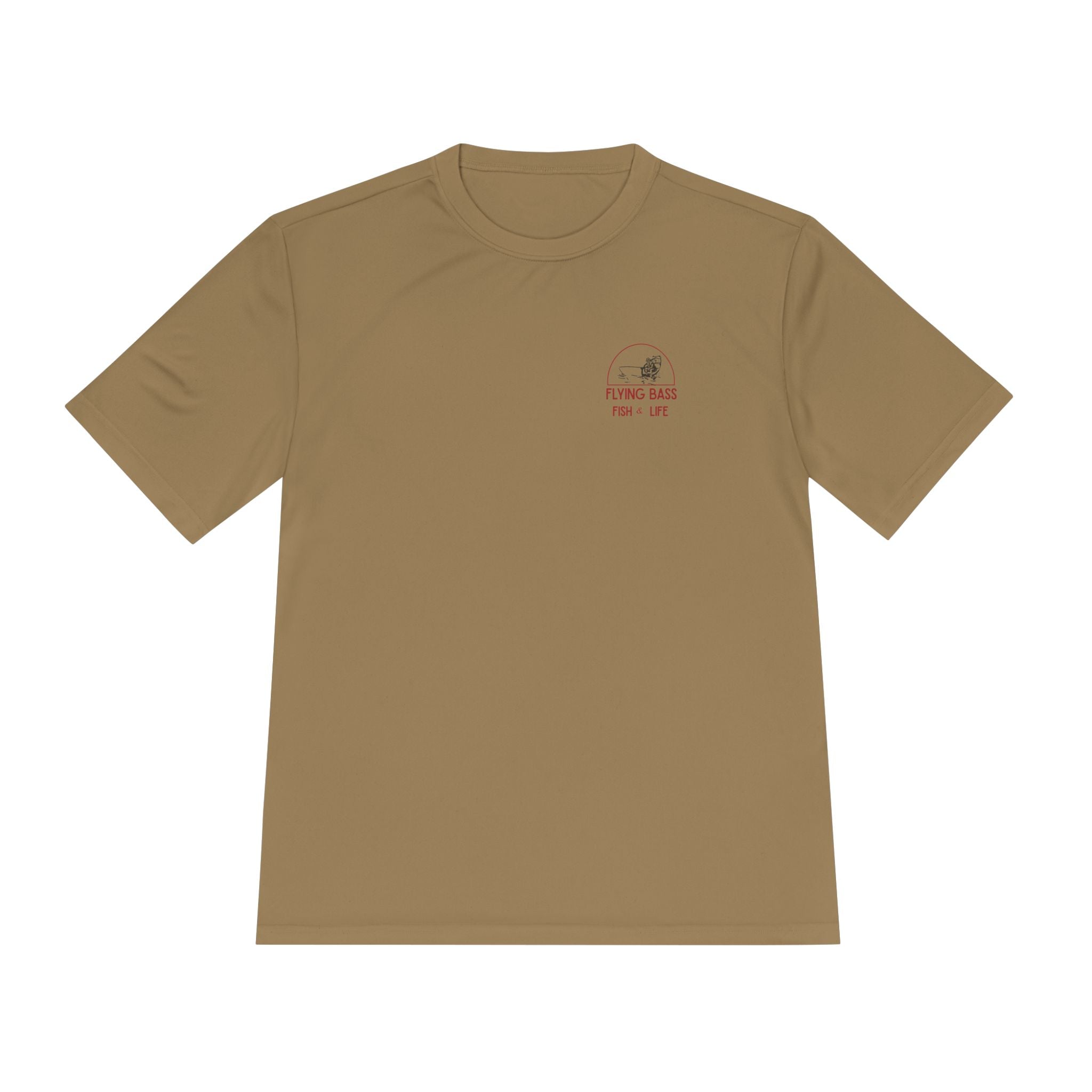 Fishing Tee — "Flying Bass" Fish & Life Moisture‑Wicking Shirt
