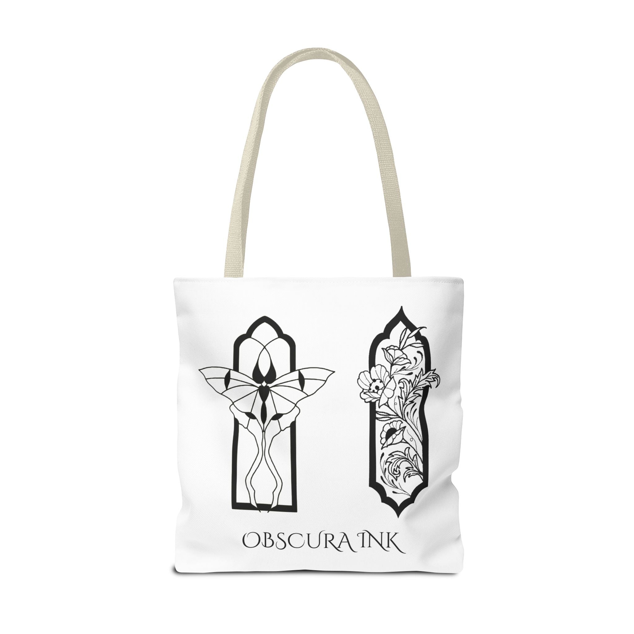 Obscura Ink Compass Tote Bag — Gothic Star Logo Canvas Tote