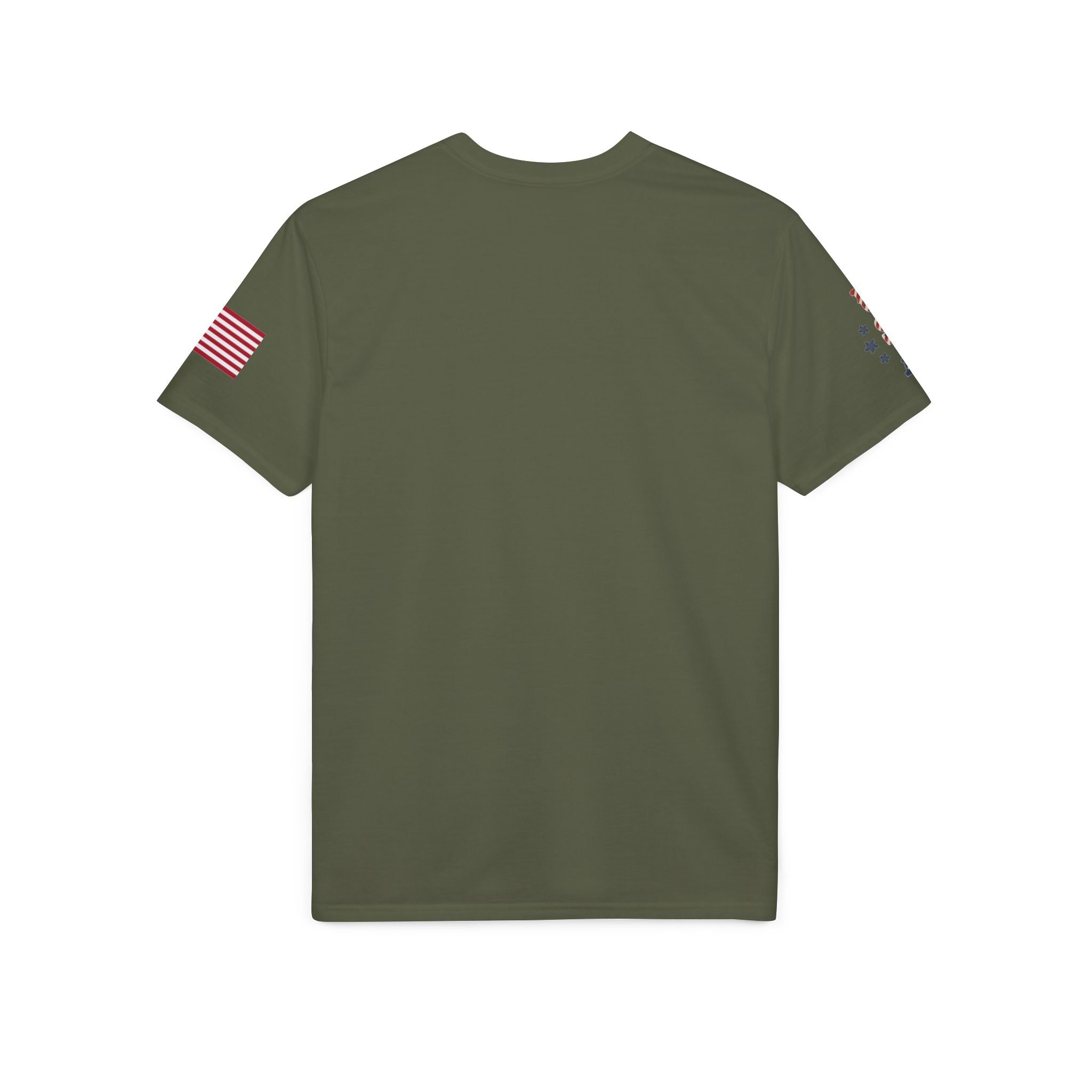 Patriotic T-Shirt — "Land of the Free, Home of the Brave" USA Flag Tee