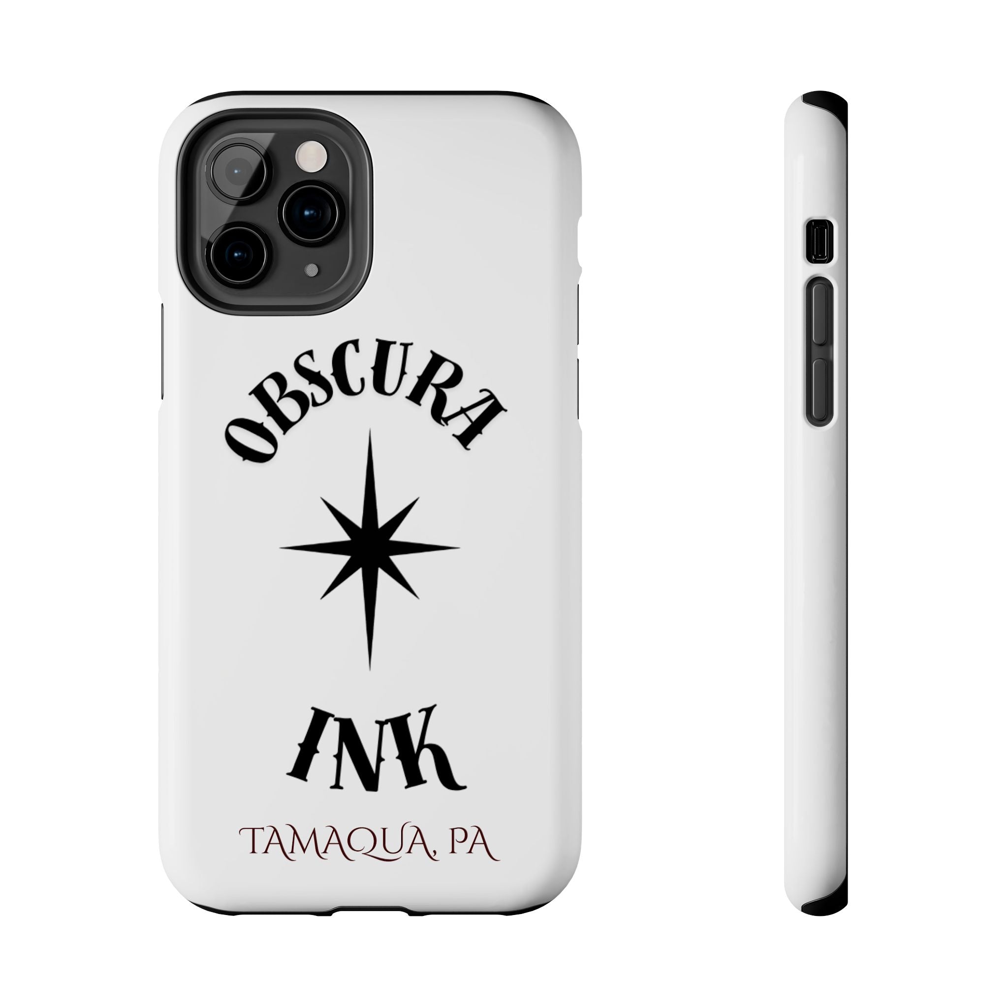 Tough Phone Case — Obscura Ink Compass Design (Tamaqua, PA)