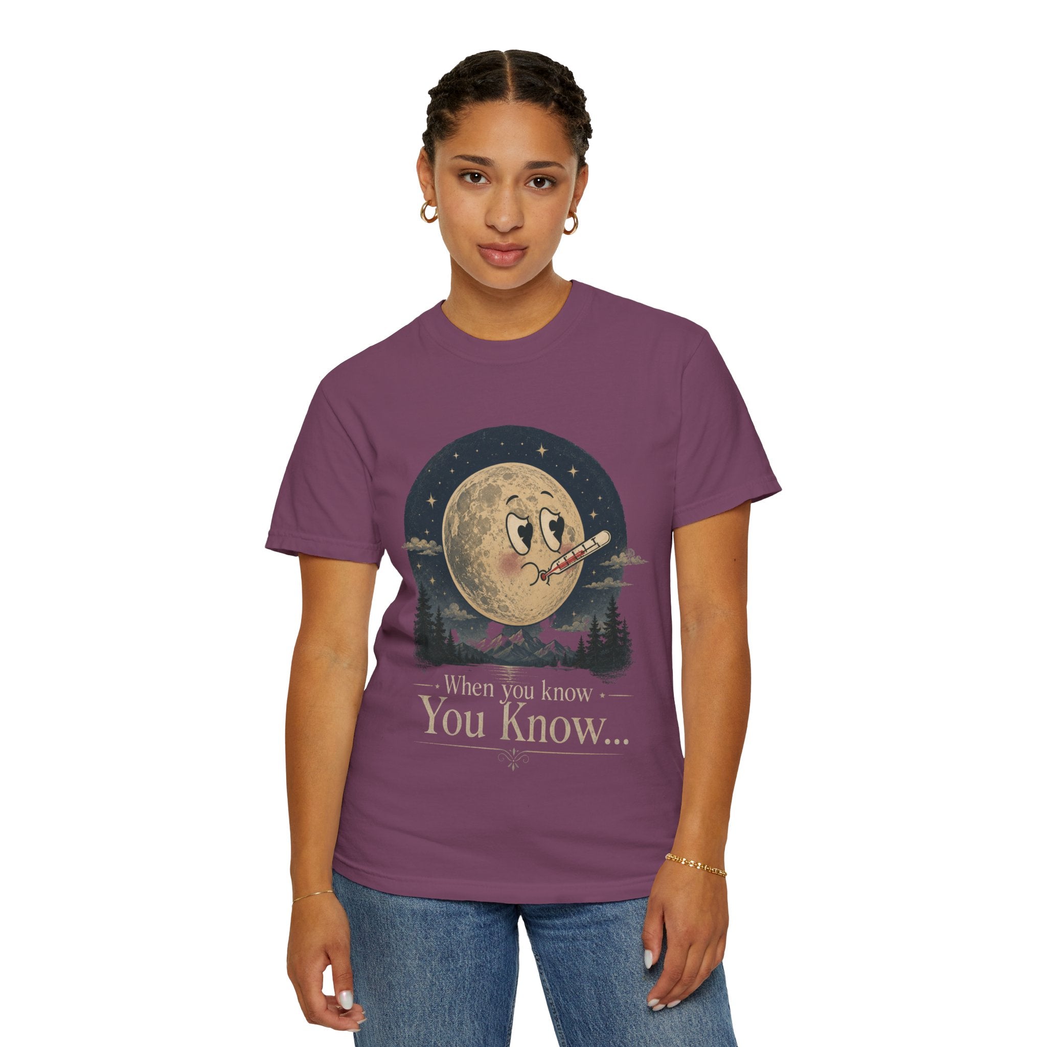 Moonlit Retro Tee — 'When You Know... You Know' Graphic T-Shirt