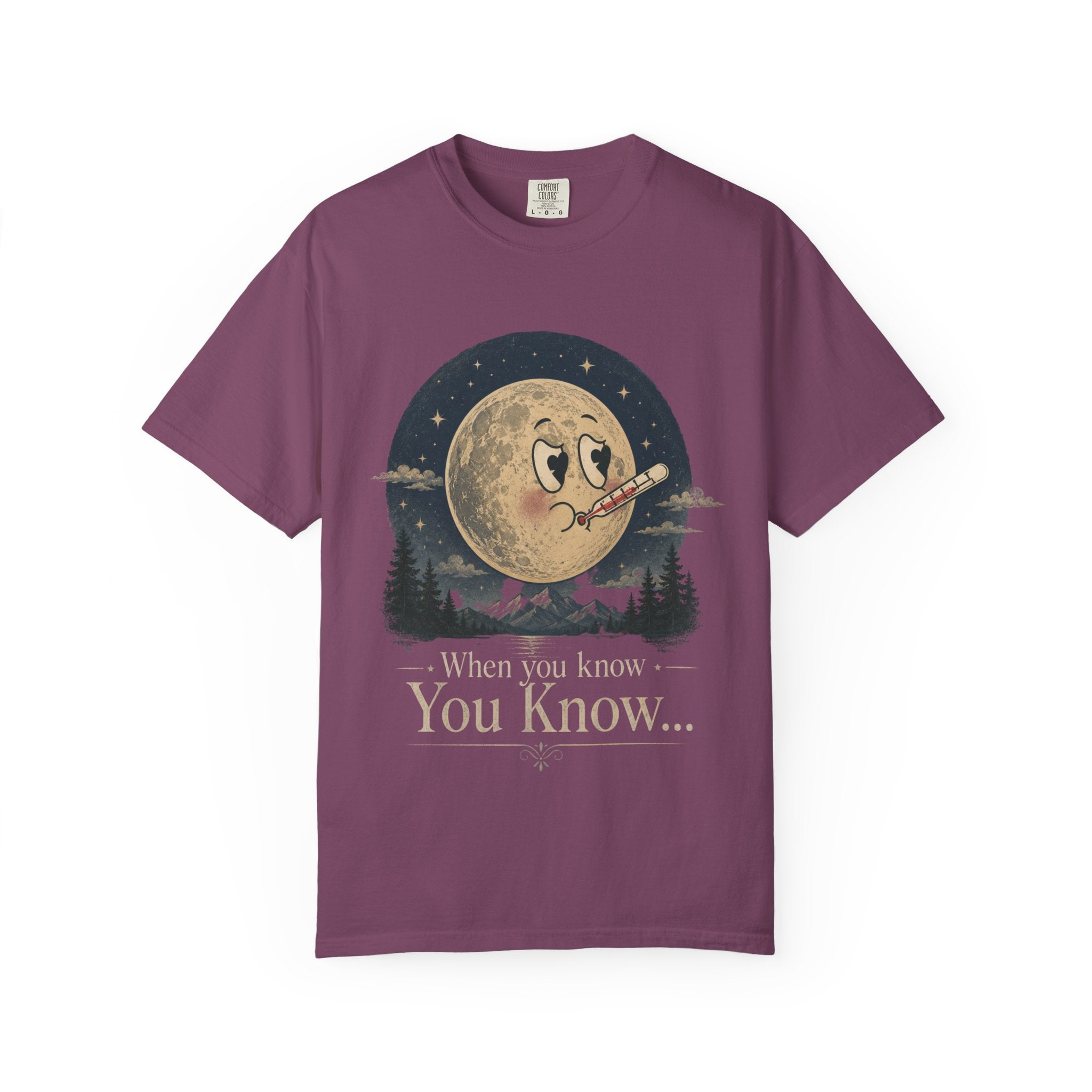 Moonlit Retro Tee — 'When You Know... You Know' Graphic T-Shirt