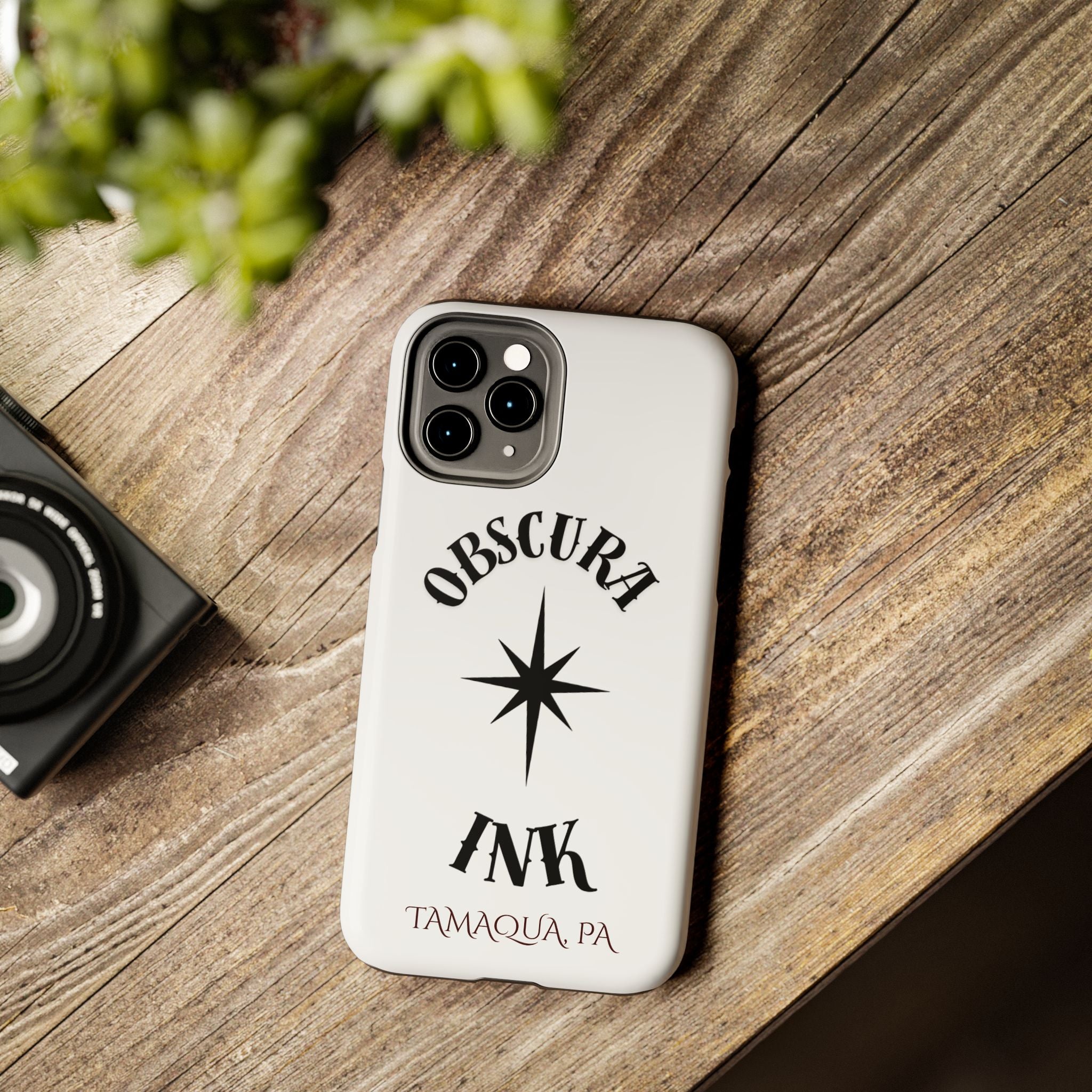 Tough Phone Case — Obscura Ink Compass Design (Tamaqua, PA)
