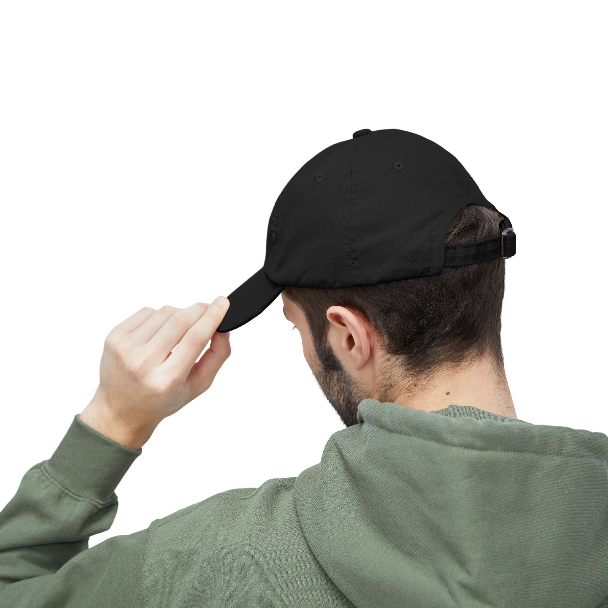 Fishing Dad Distressed Cap — 'DAD' Hook & Fish Trucker Hat