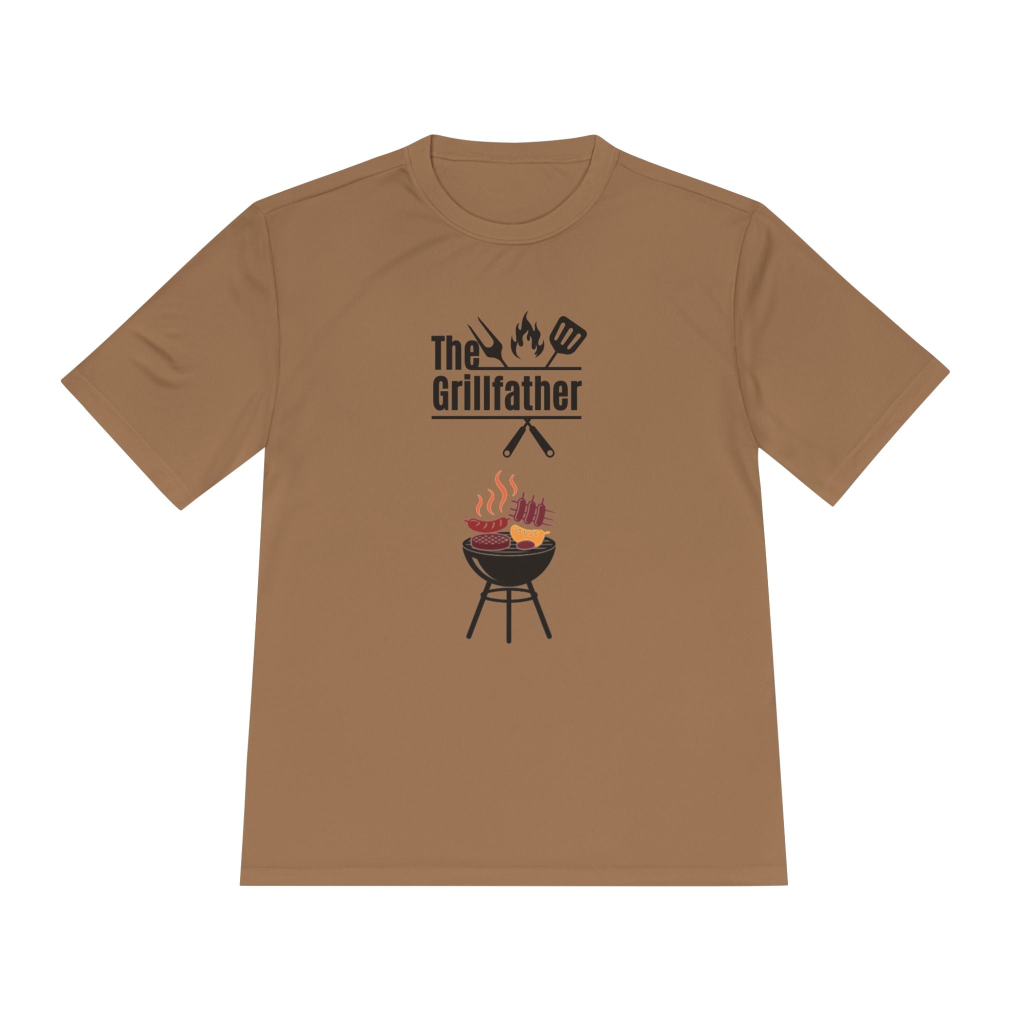 Grillfather BBQ Tee — 'The Grillfather' Moisture-Wicking Grillmaster Shirt