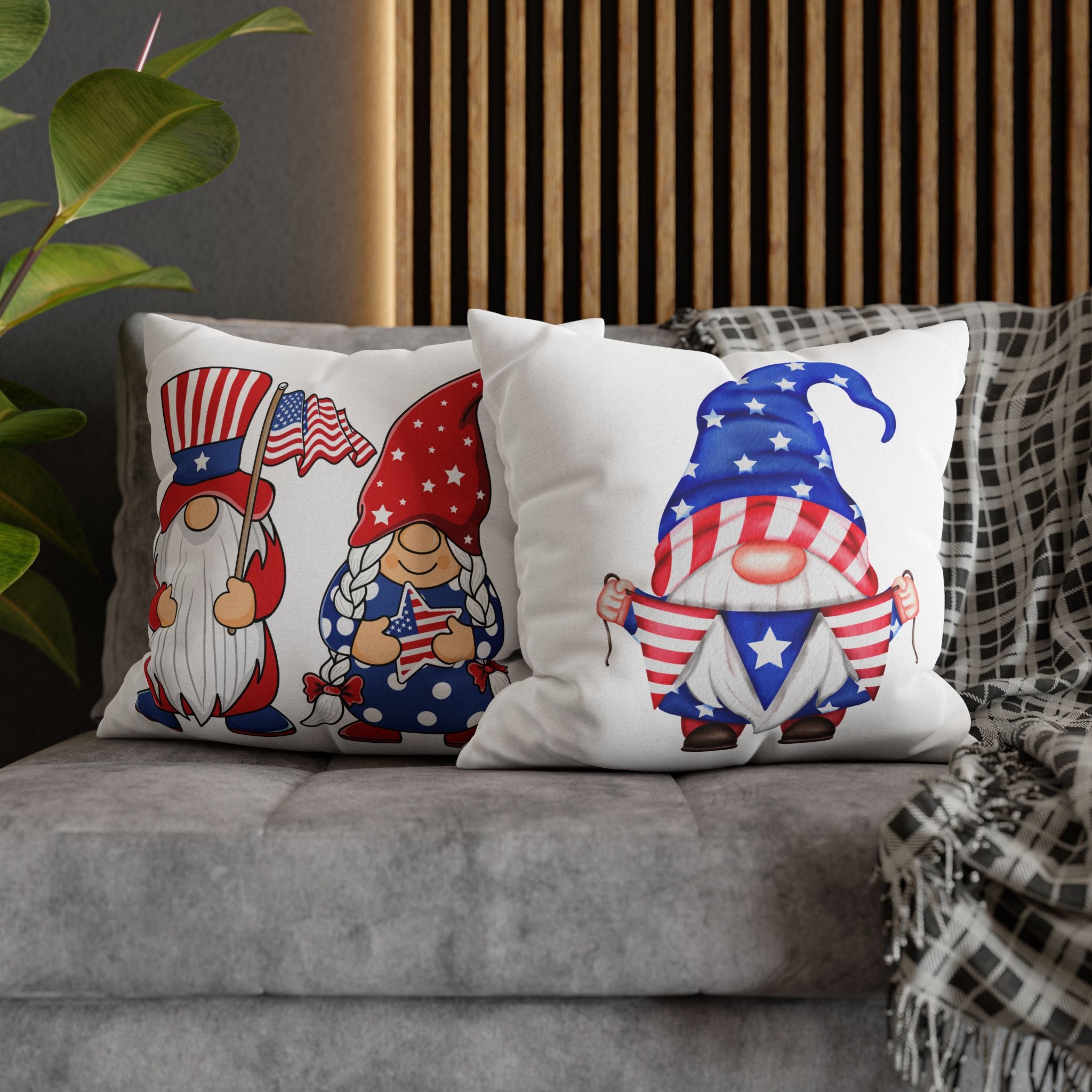 Spun Polyester Square Pillowcase