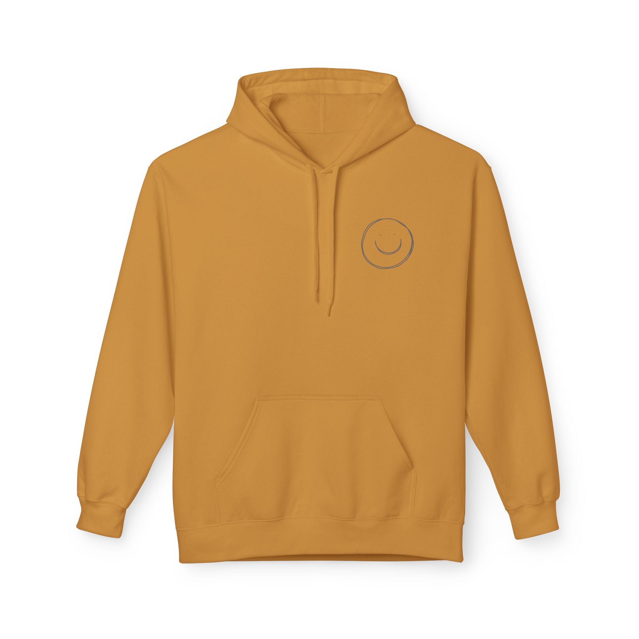 Minimalist Smiley Face  Hoodie — Small Chest Graphic