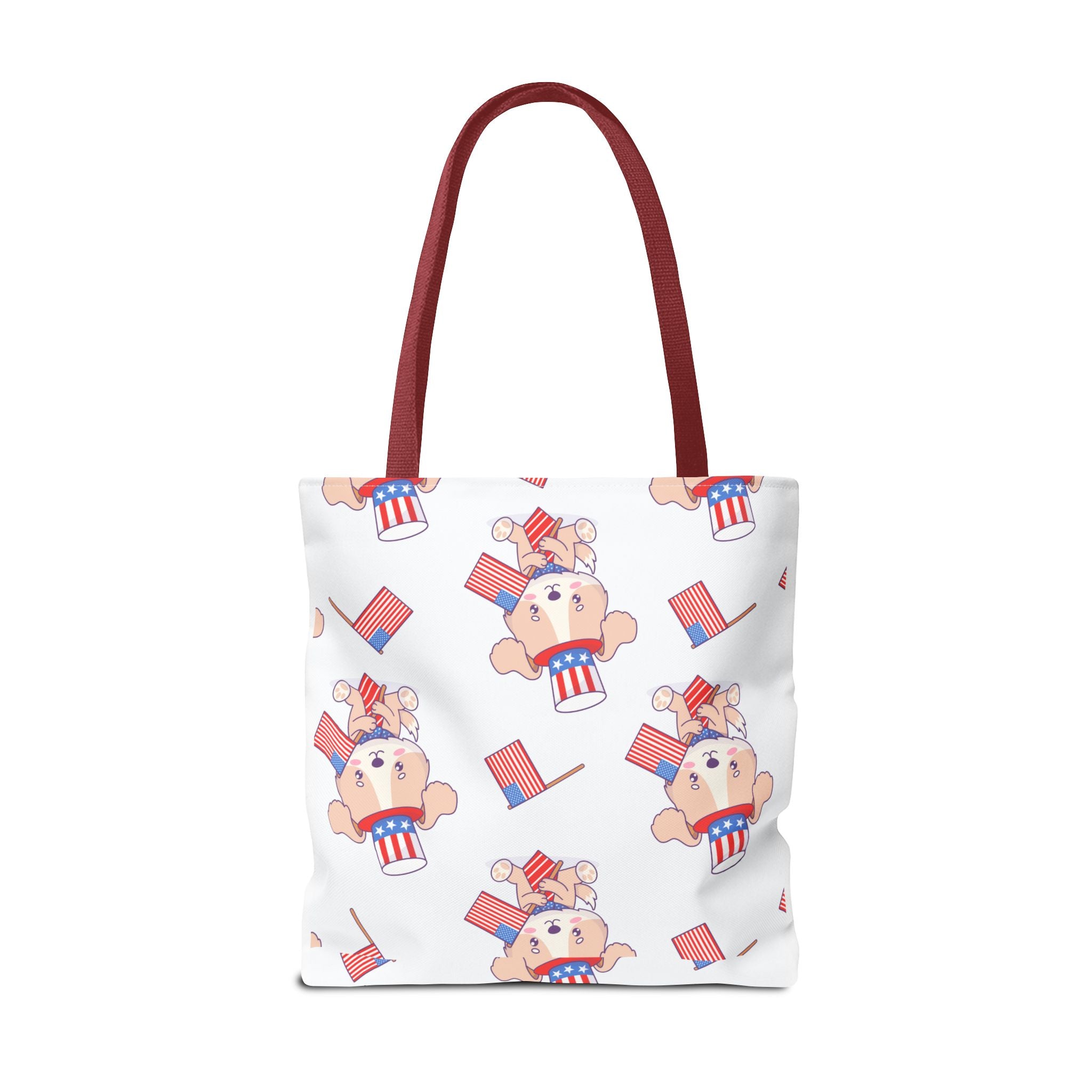 Patriotic Tote Bag - American Flag Eagle Design | Proud Made in America Tote