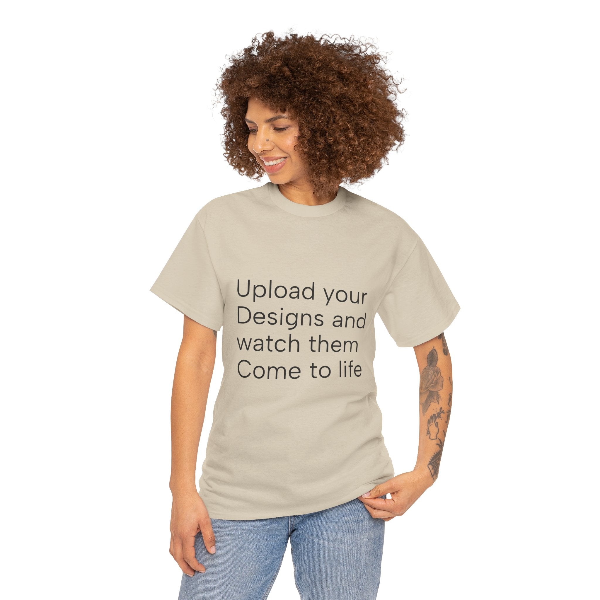 Customizable T‑Shirt – "Upload Your Designs and Watch Them Come to Life"