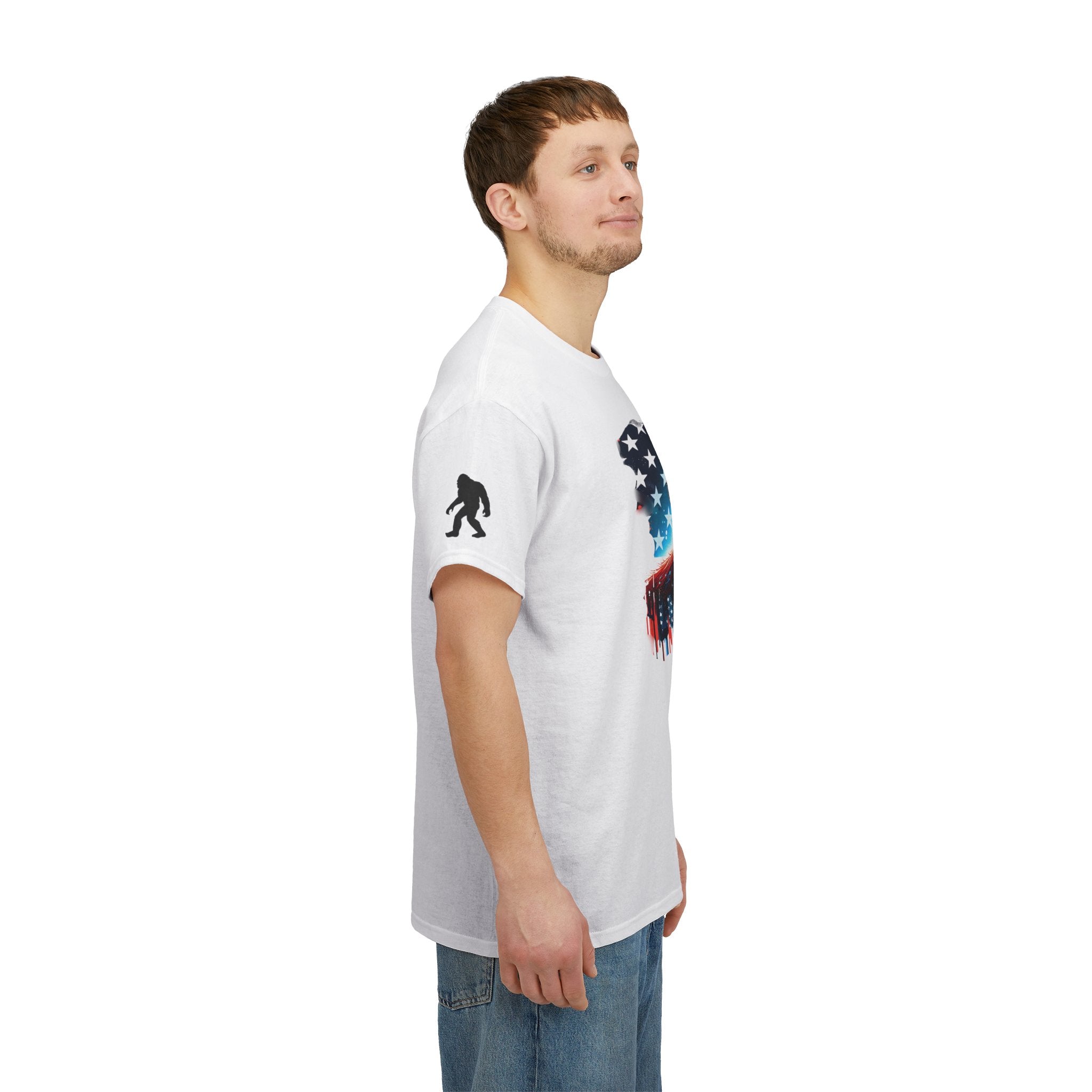 Patriotic Ape Tee — "American Dude" Graphic T-Shirt