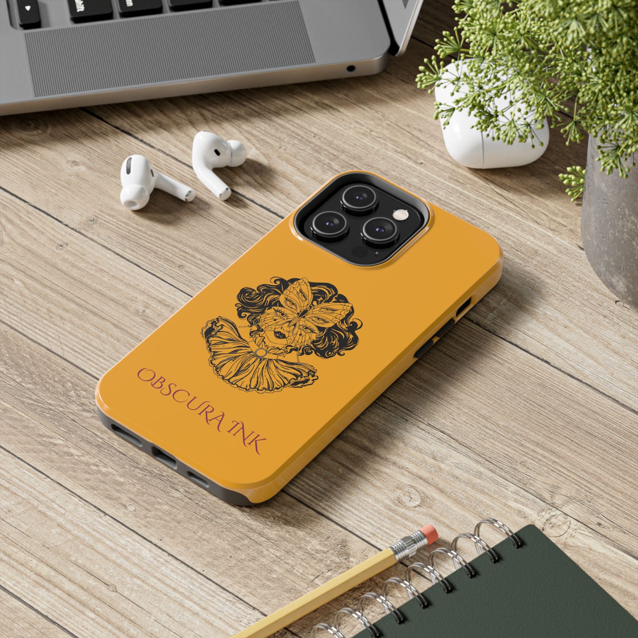 Tough Phone Case — Obscura Ink Shield Design