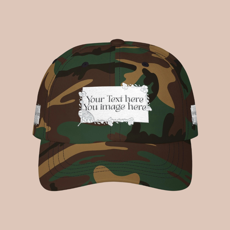 Minimal 'Print it your way' Embroidered Hat