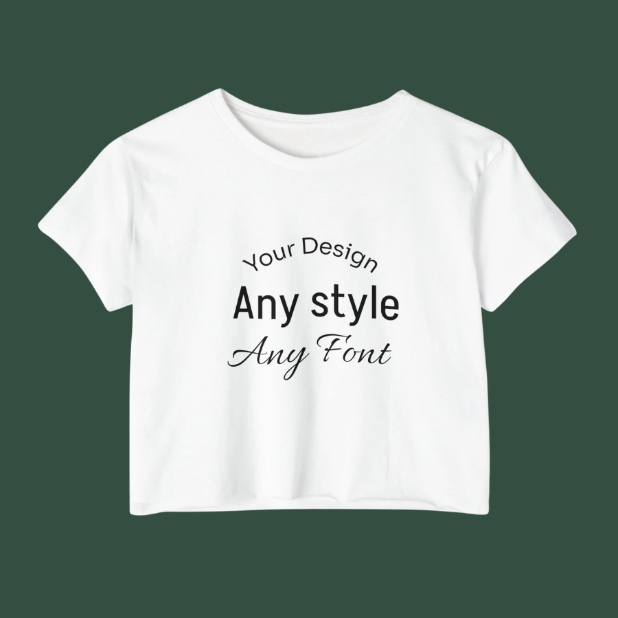 Women's Festival Crop Top — Customizable Graphic Crop Tee