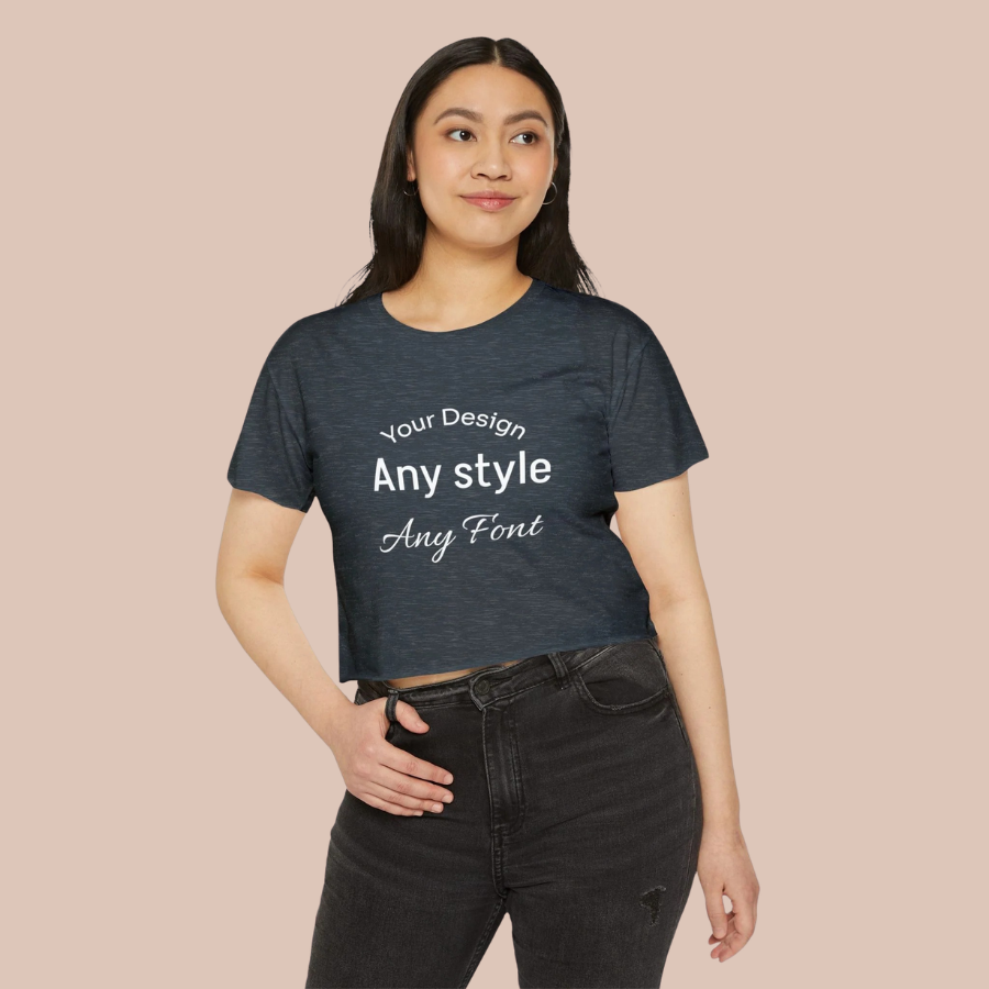 Women's Festival Crop Top — Customizable Graphic Crop Tee