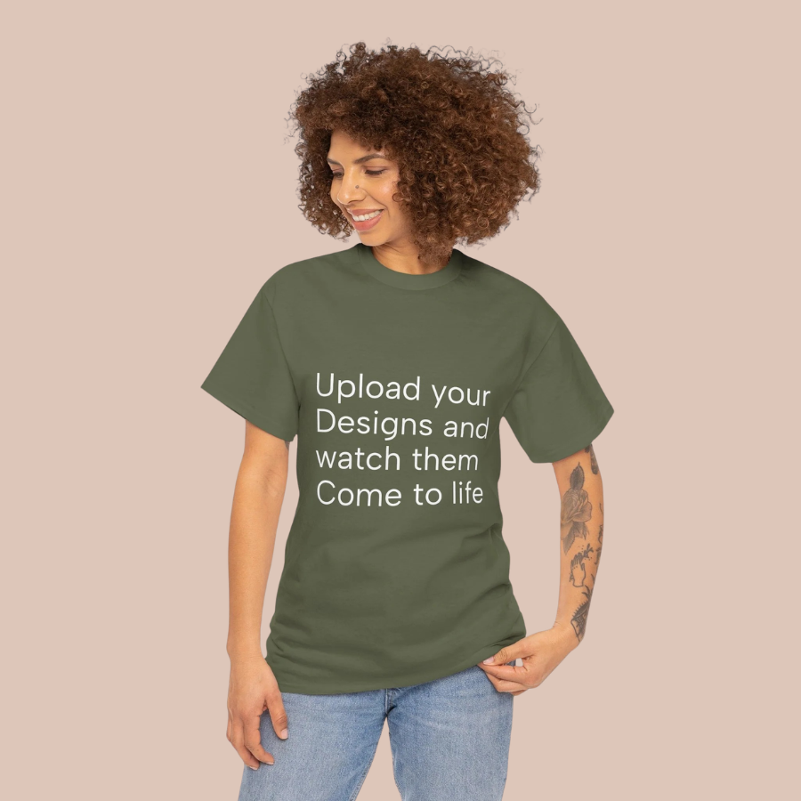 Customizable T‑Shirt – "Upload Your Designs and Watch Them Come to Life"