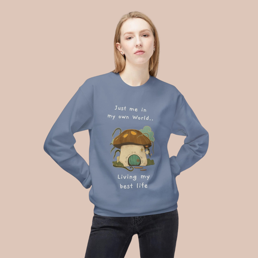 Cozy Mushroom House Sweatshirt — Crewneck