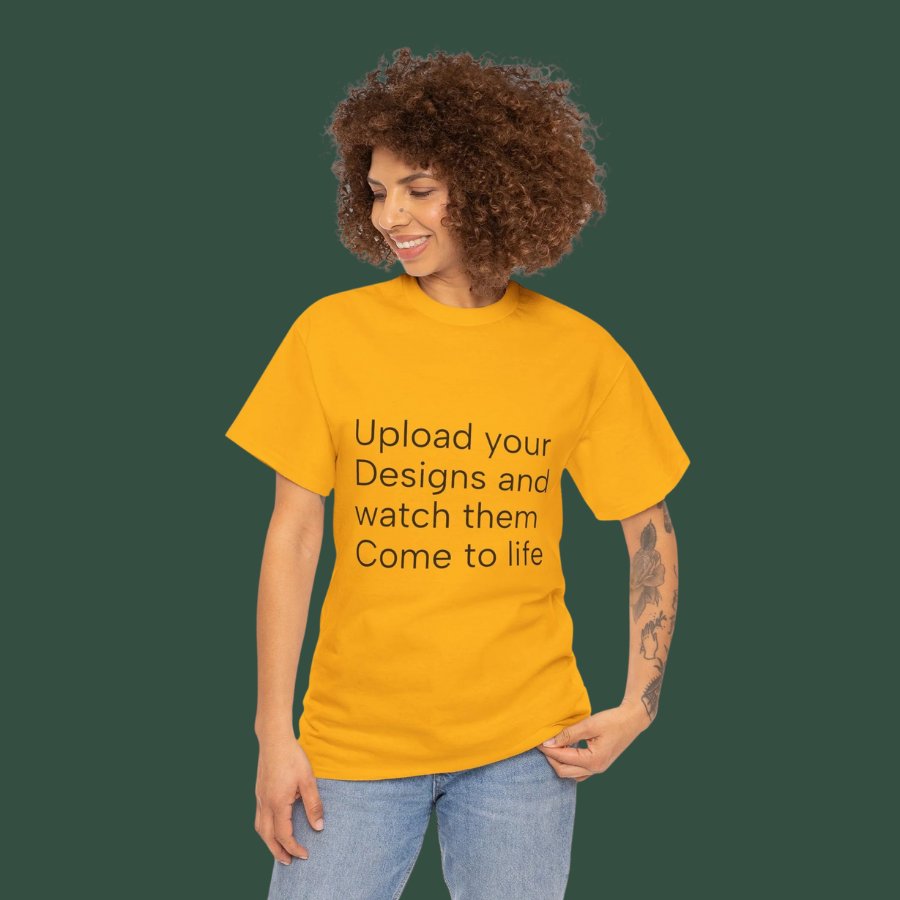 Customizable T‑Shirt – "Upload Your Designs and Watch Them Come to Life"